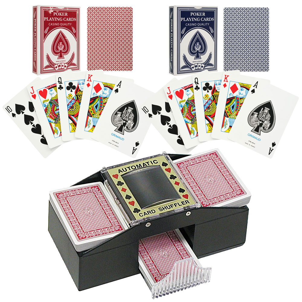 Texas Holdem Card Shuffler PLUS 2 Decks of Cards