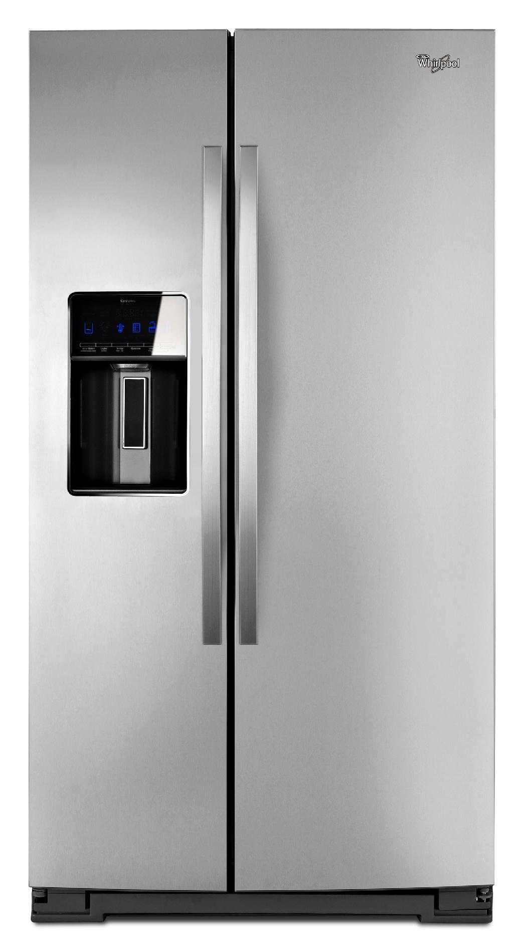 Whirlpool 29.7 cu. ft. Side-by-Side Refrigerator w/ MicroEdge Shelves - Stainless Steel