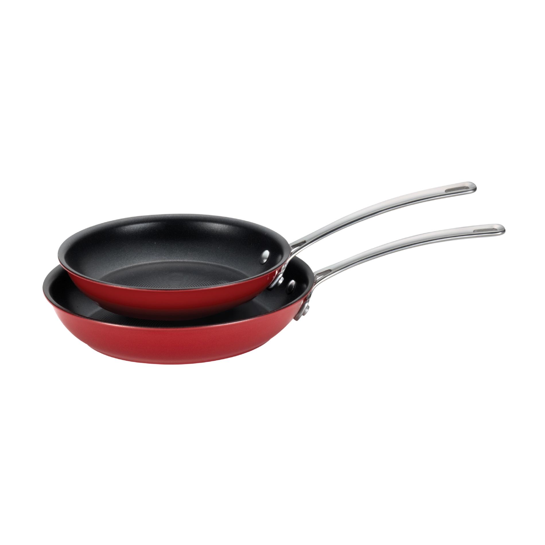 Circulon 9.25-Inch and 10.75-Inch Skillets  Red