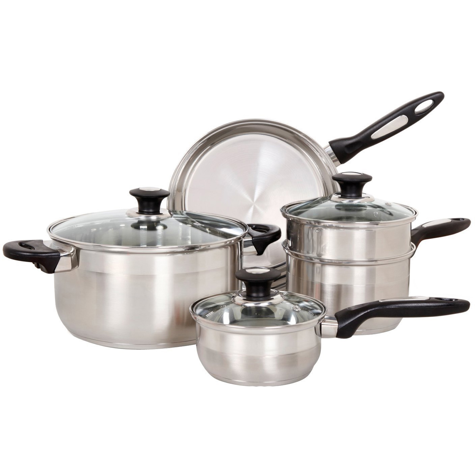 Gibson 8-Piece Stainless Steel Cookware Set