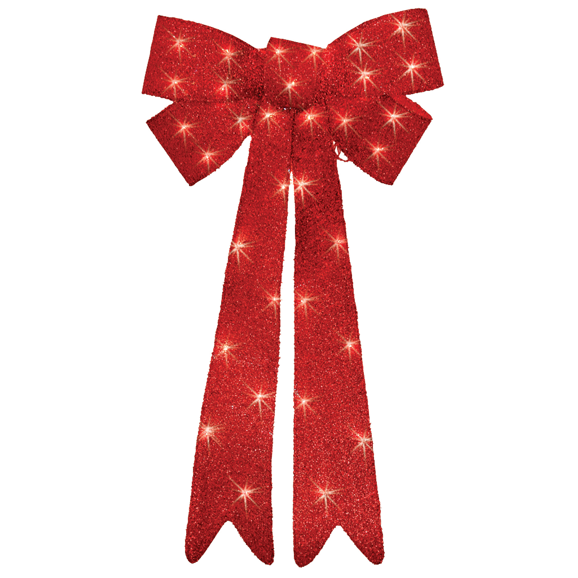 Trim A Home® Red Lighted Tinsel Bow Christmas Decoration, 48 in. Shop