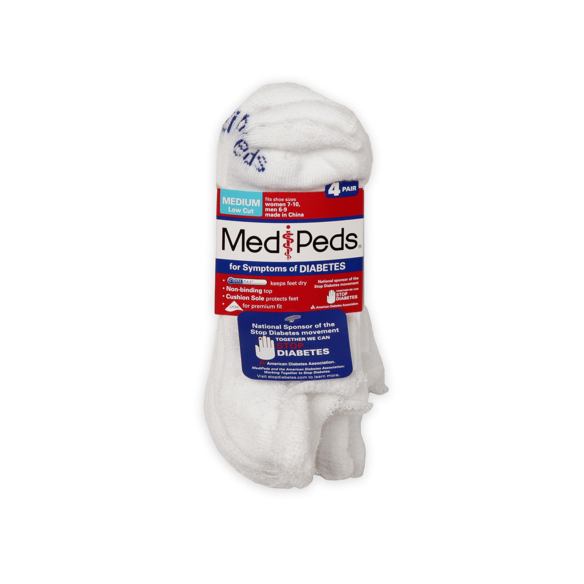 MediPeds Value Pack Lowcut Sock 4 Pr