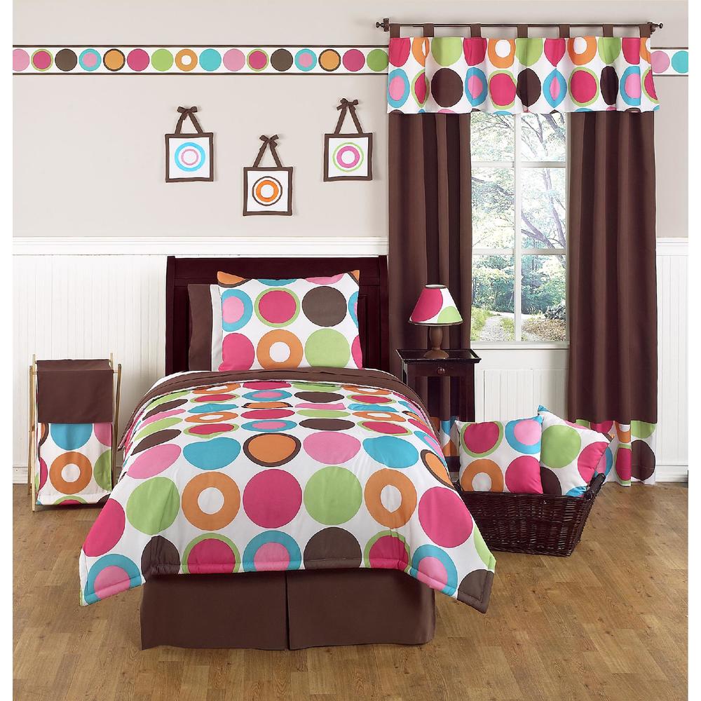 Sweet Jojo Designs Deco Dot Collection 3pc Full/Queen Bedding Set