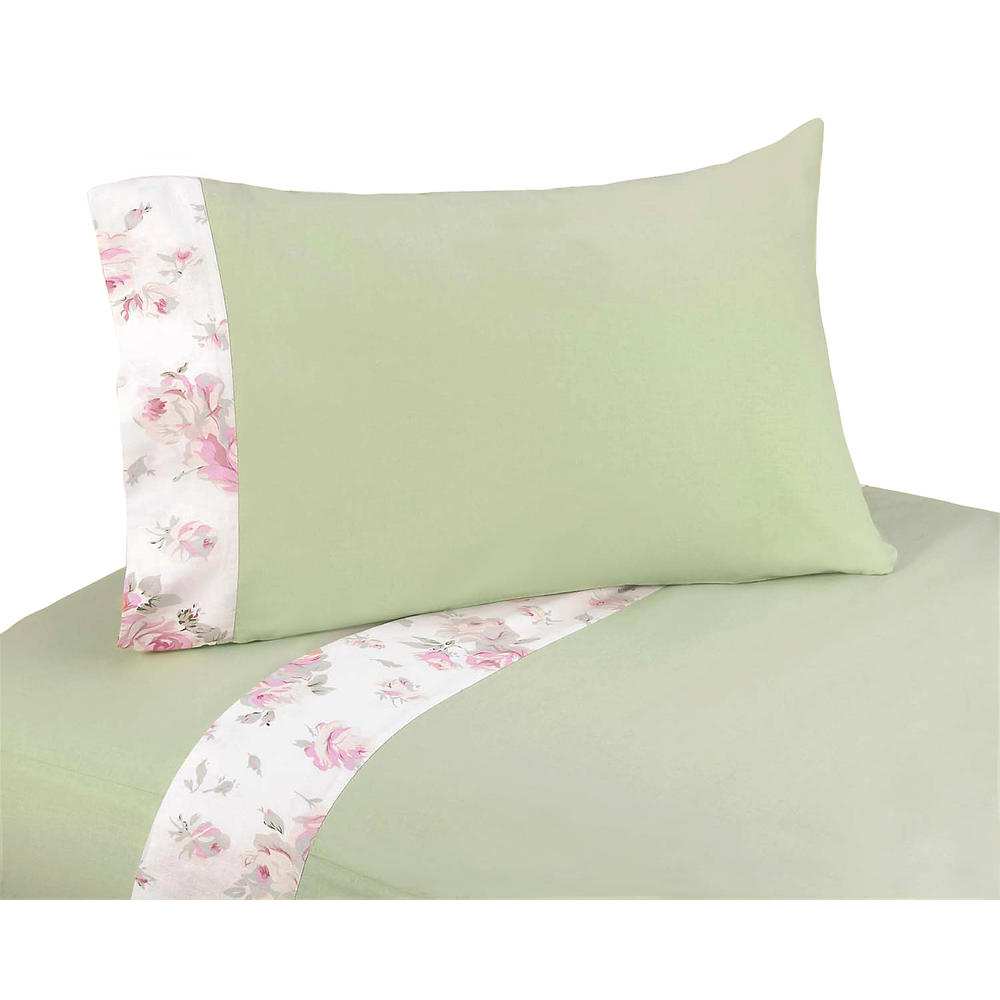 Sweet Jojo Designs Riley's Roses Collection Twin Sheet Set