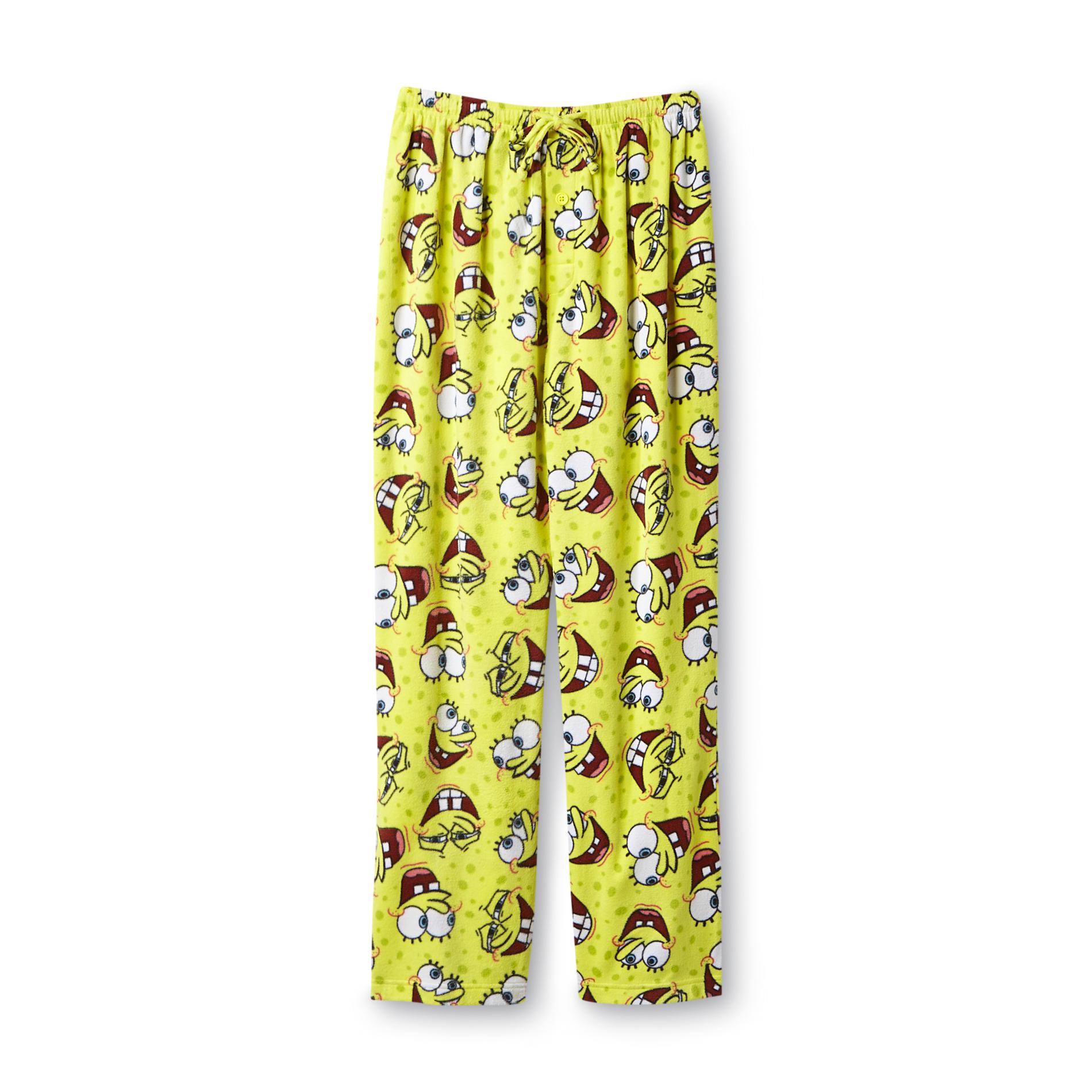 Nickelodeon Men's Fleece Pajama Pants SpongeBob Smiles Shop Your