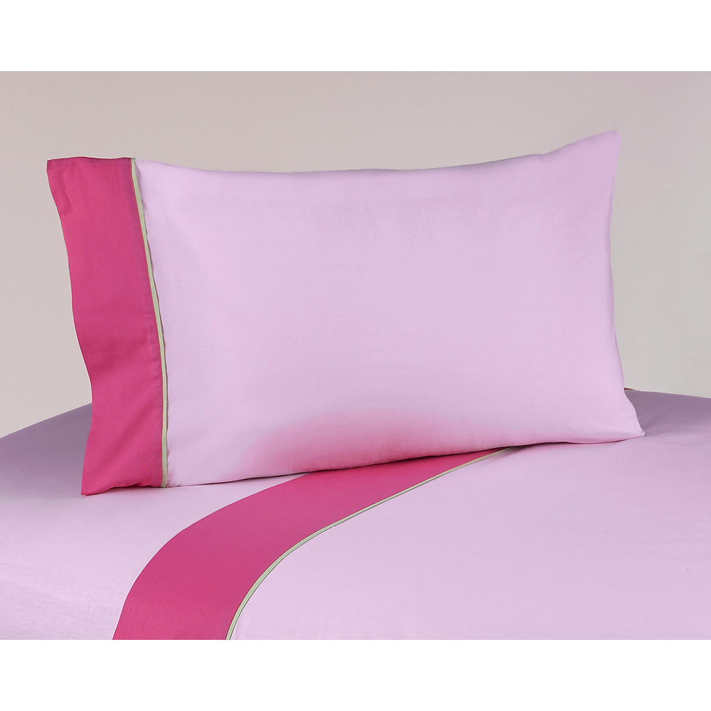 Sweet Jojo Designs Flower Pink and Green Collection Sheet Set