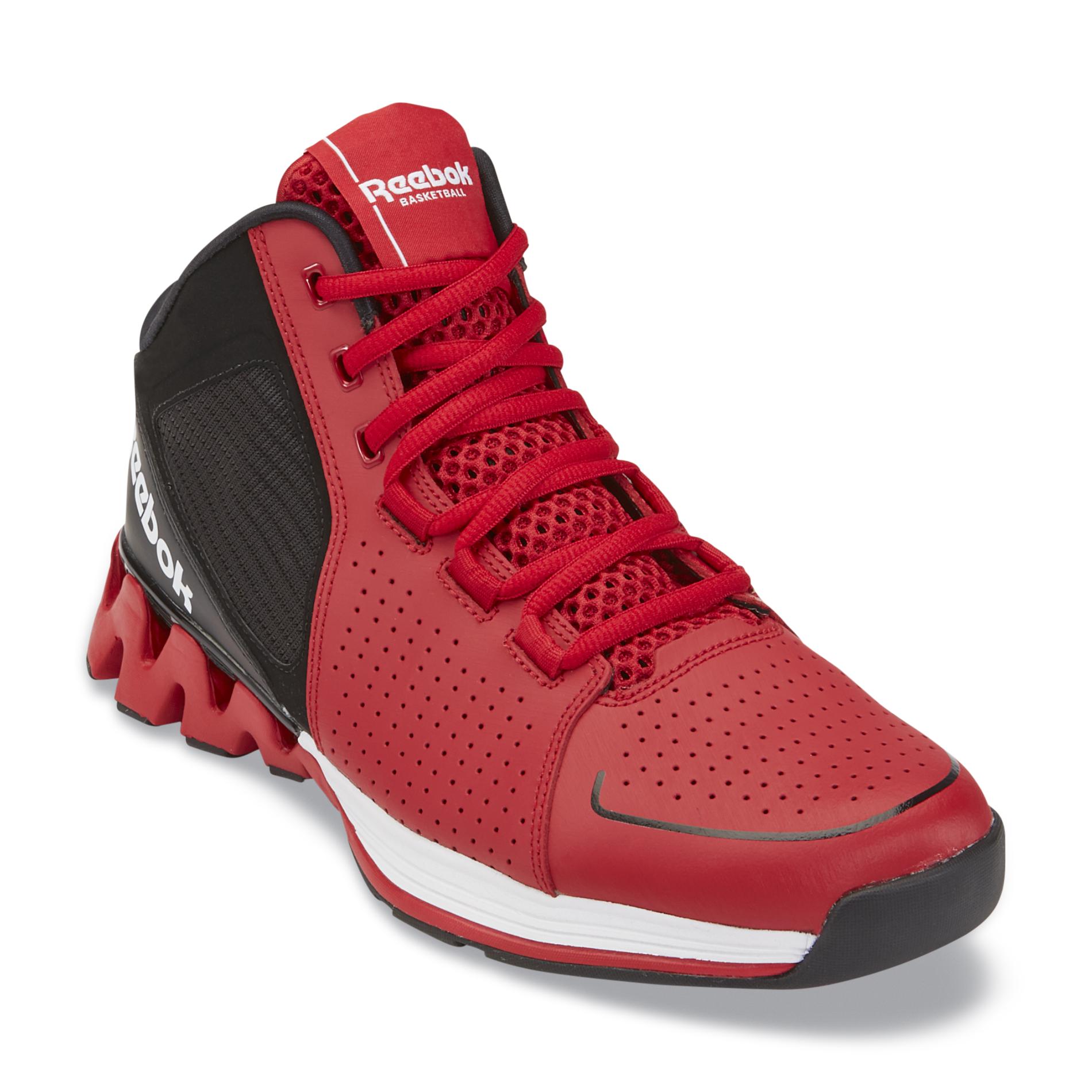 Men's Zigkick Hoops Red/Black High-Top Basketball Shoes