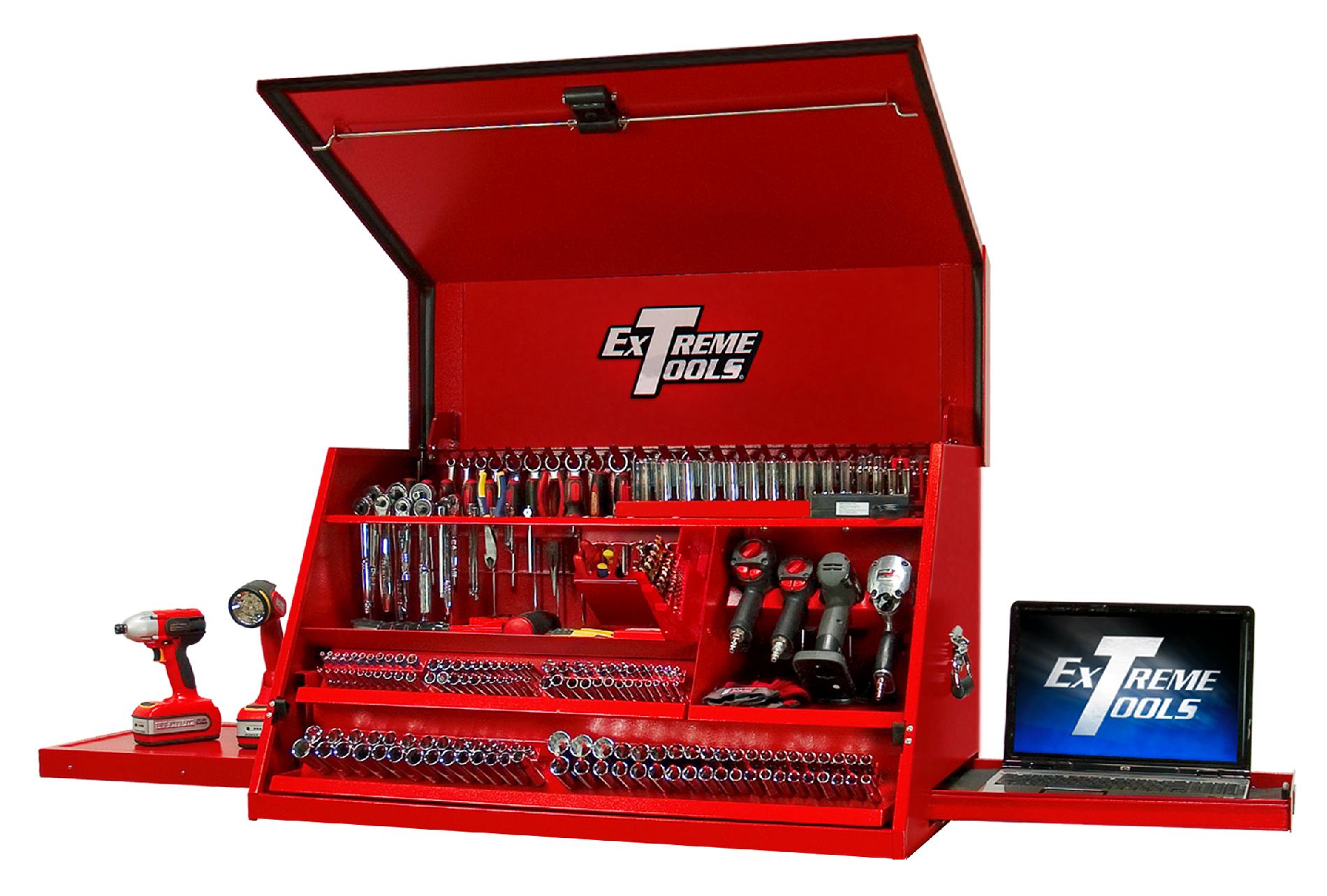 Extreme Tools 41 Deluxe Portable Workstationฎ in Textured Red
