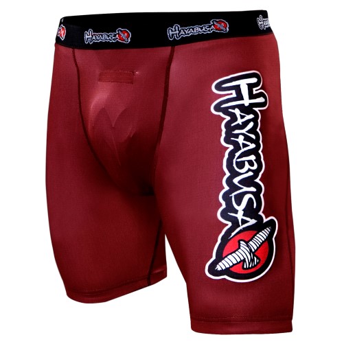 Hayabusa Fightwear Inc. Haburi Compression Shorts Red 32in MED