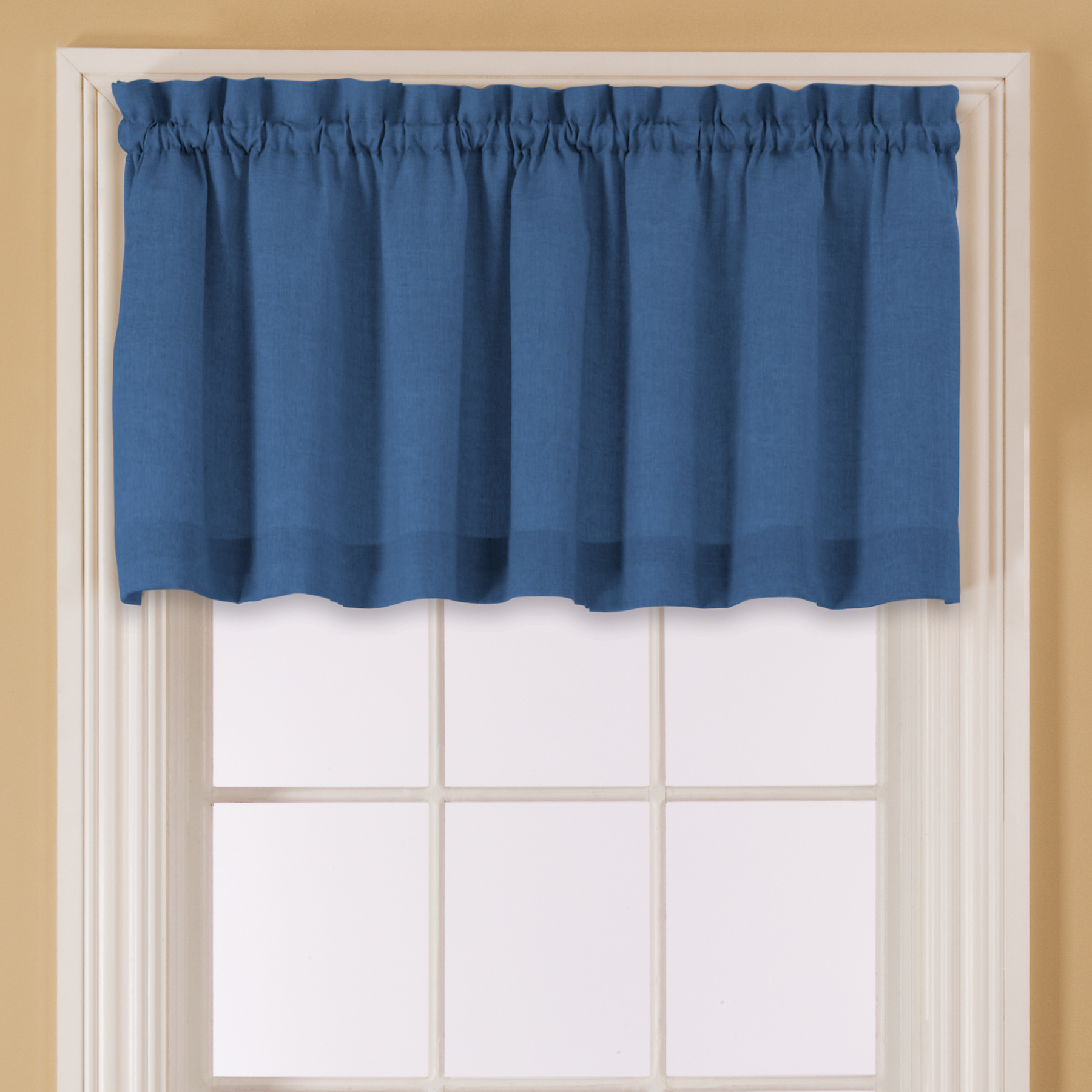 Essential Home Window Valance Blue