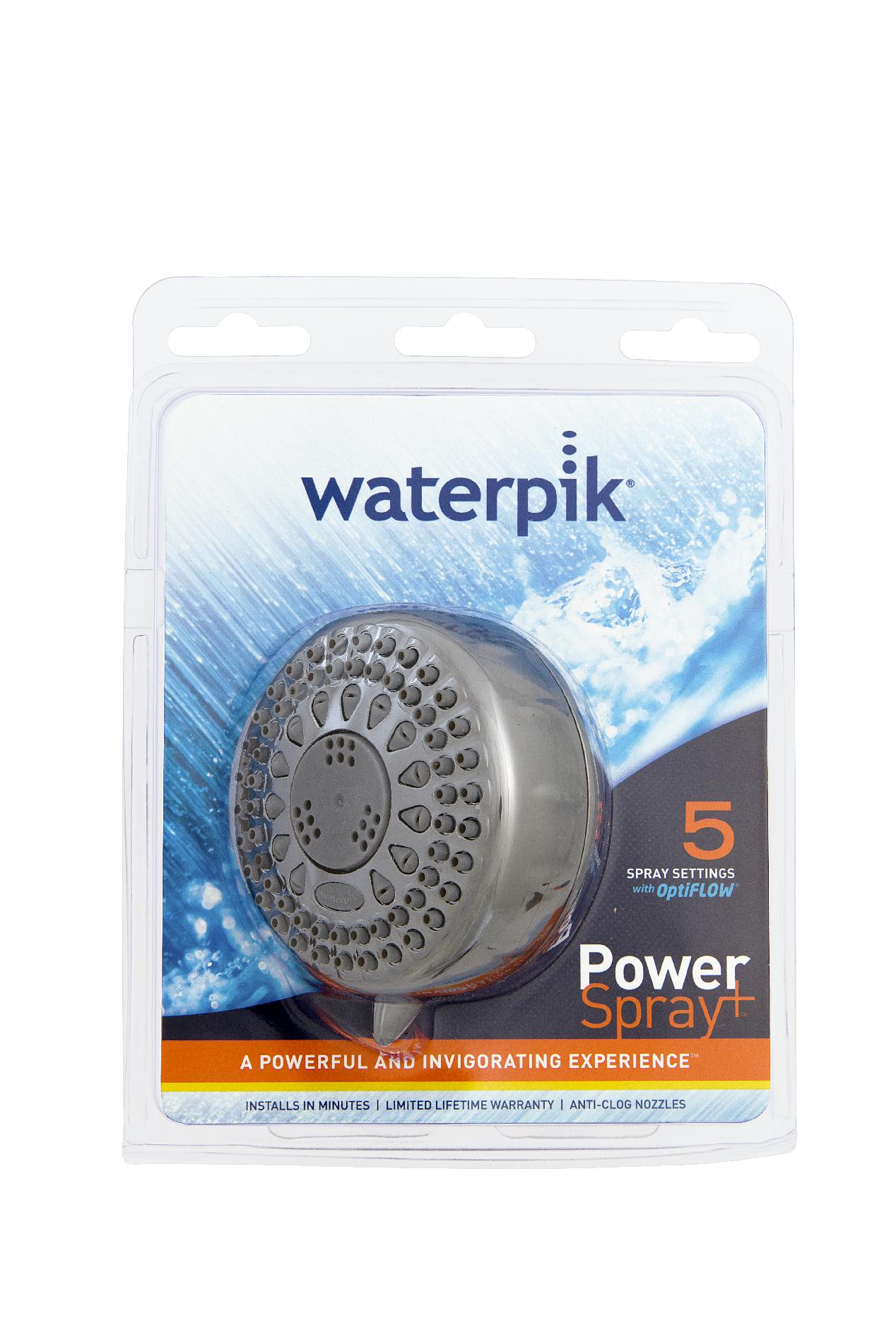 UPC 073950292825 Waterpik Showerhead, Powerspray, 5 FM showerhead