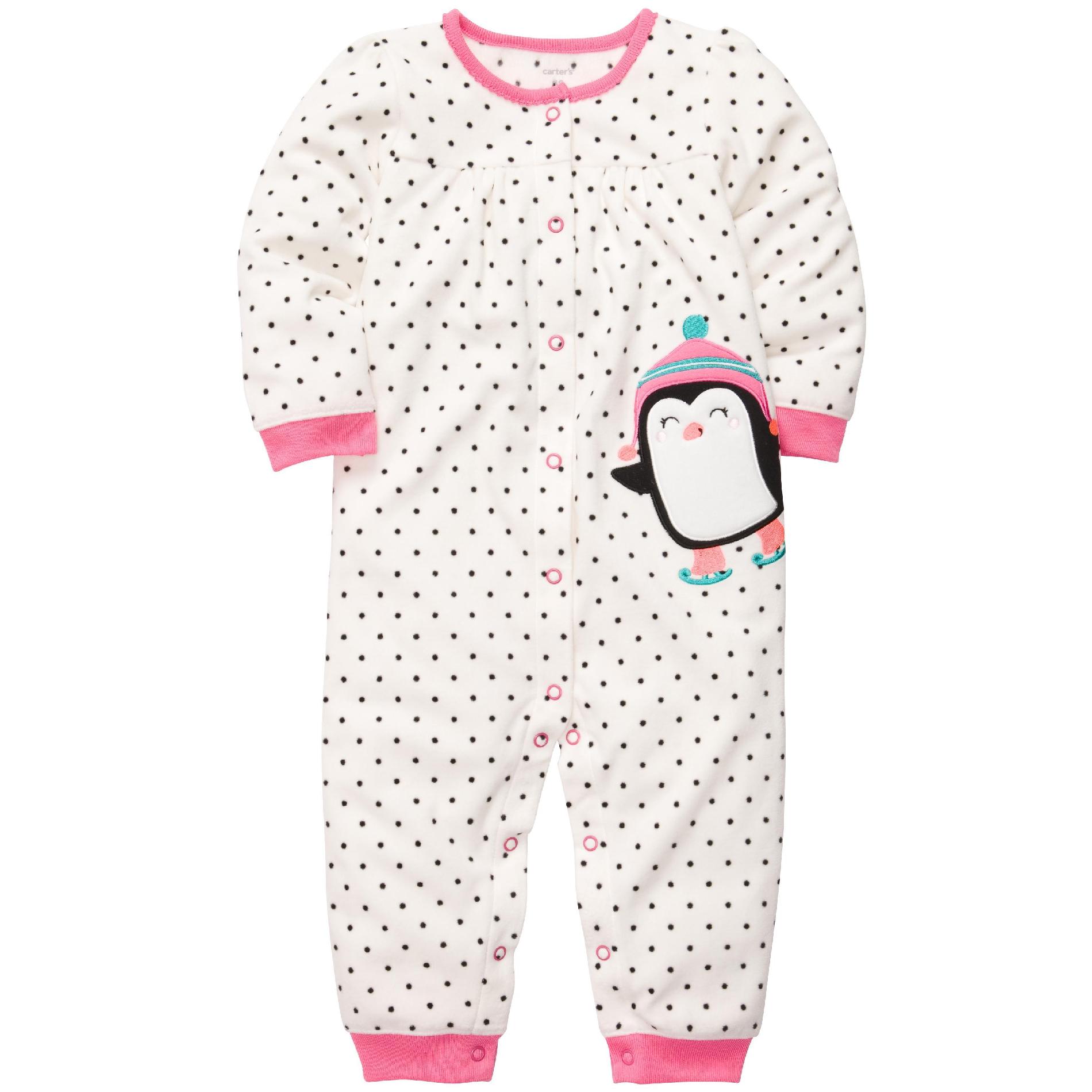 Carter's Newborn & Infant Girl's Sleeper Pajamas Penguin Shop Your