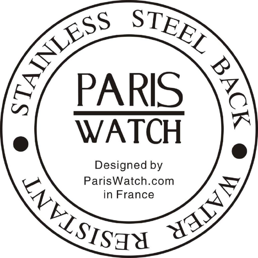 Men Silicone Quartz Calendar Date Black and Orange Dial Watch Designed in France Fashion