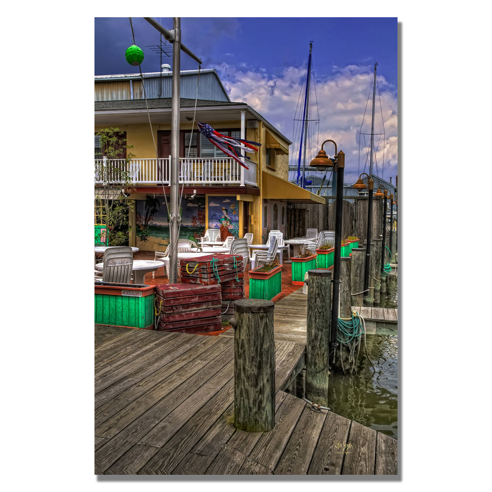 Trademark Global Lois Bryan 'On the Dock' Canvas Art Trademark Global Lois Bryan 'On the Dock' Canvas Art