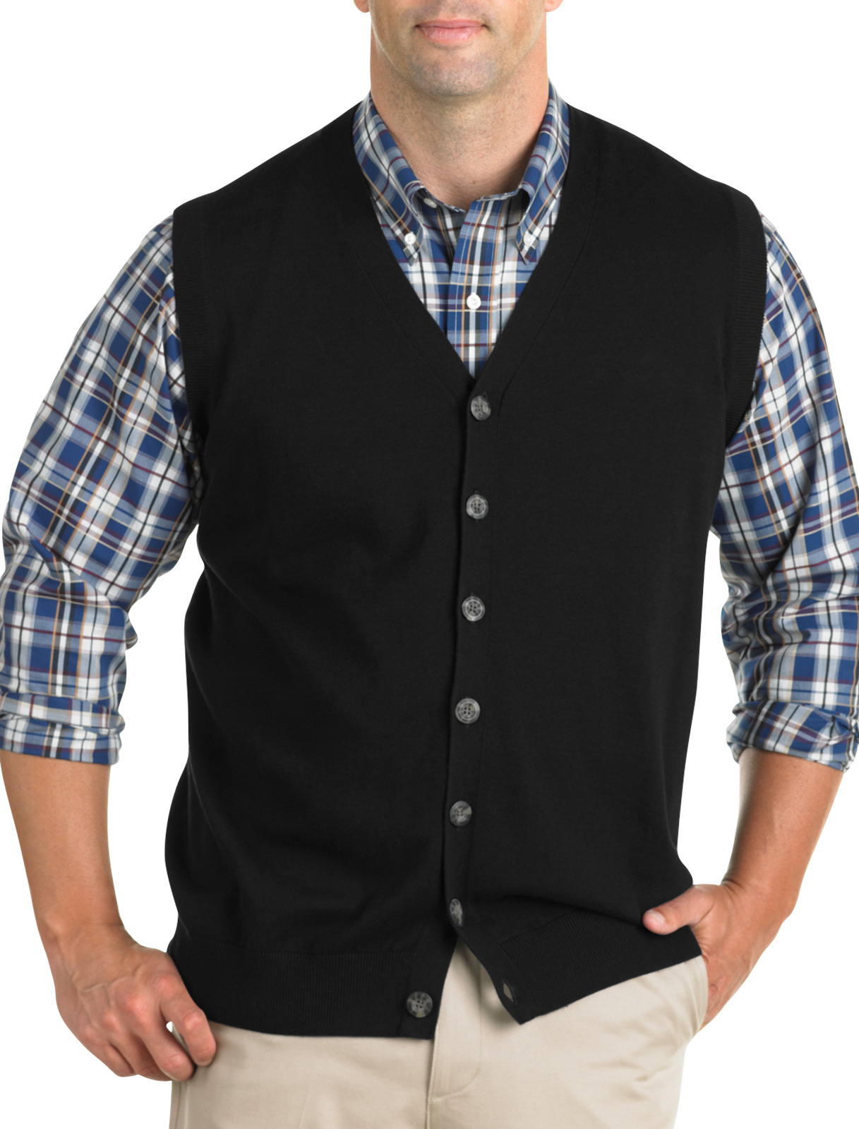 Oak Hill Button-Front Sweater Vest