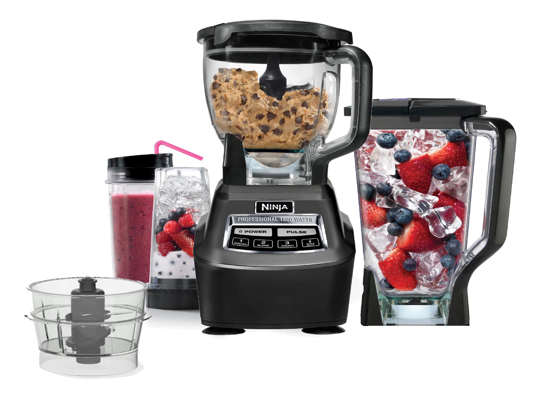 Red Mega Kitchen System Blender and Food Processor