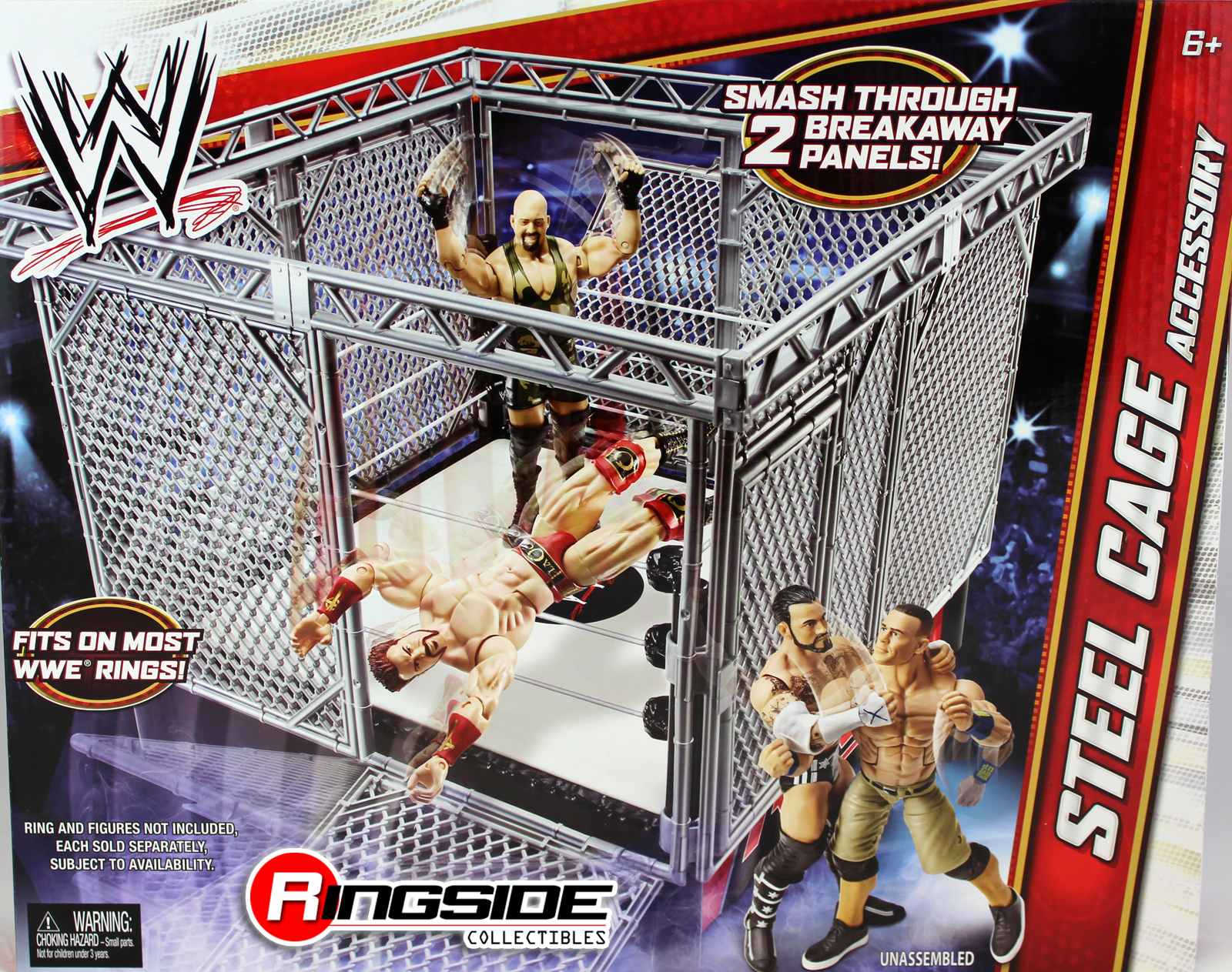 Steel Cage Accessory Wwe Toy Wrestling Action Figure Rings Play Sets