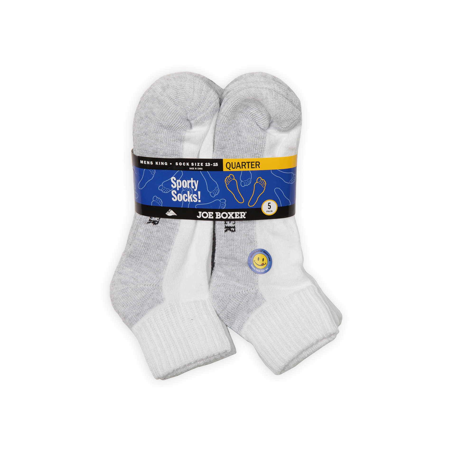 Joe Boxer Men's 5 Pack Quarter Socks Shop Your Way Online Shopping