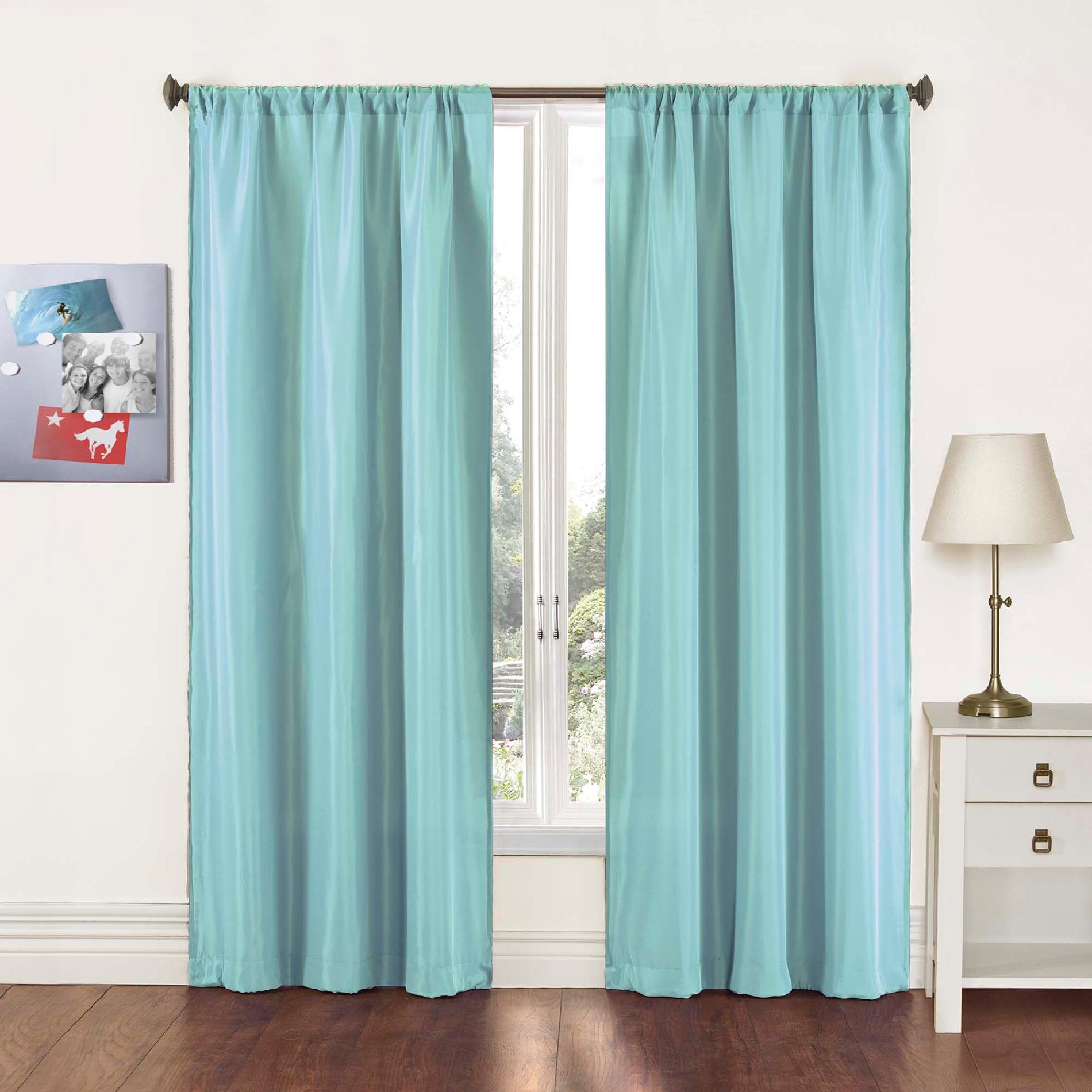 Capella Woven Solid Curtain Panel Pair