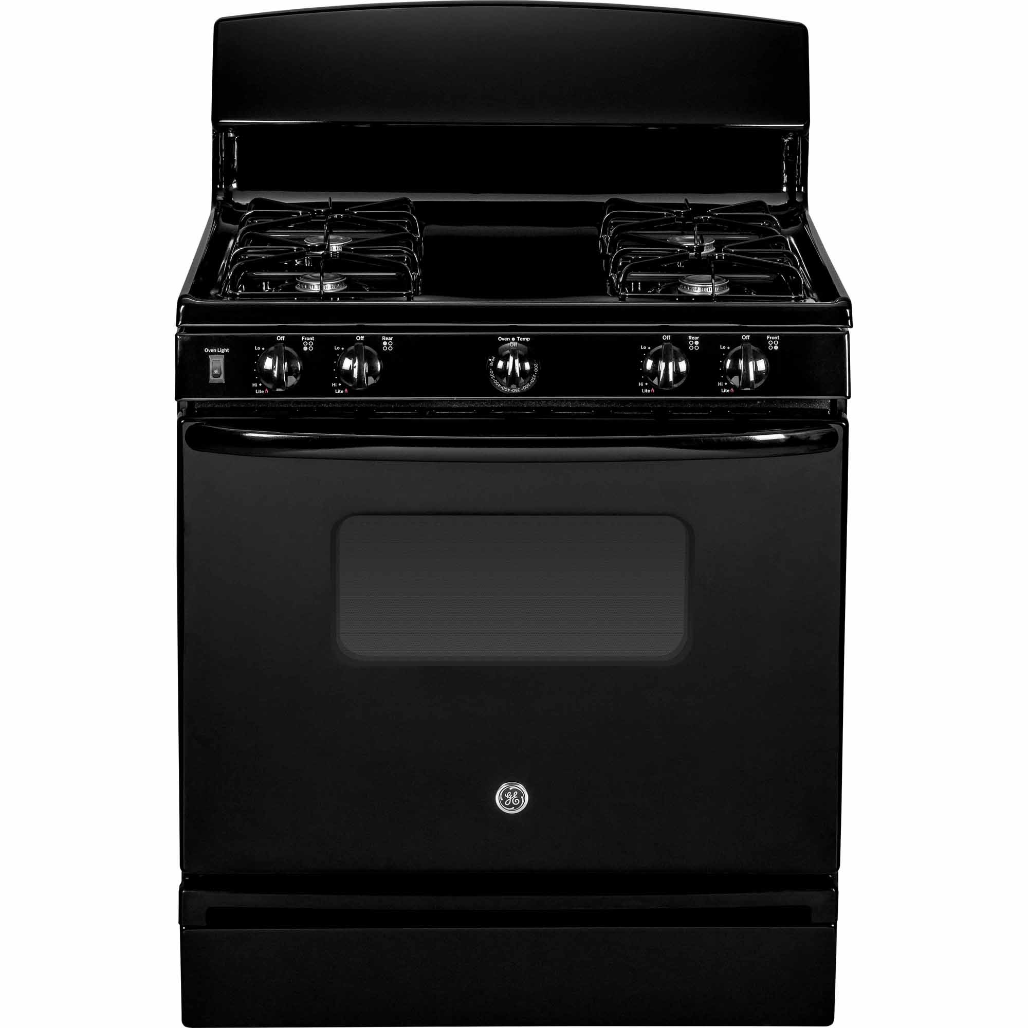 GE Appliances JGBS10DEFBB 4.8 cu. ft. Gas Range w/ LP Conversion Kit Black Sears Outlet