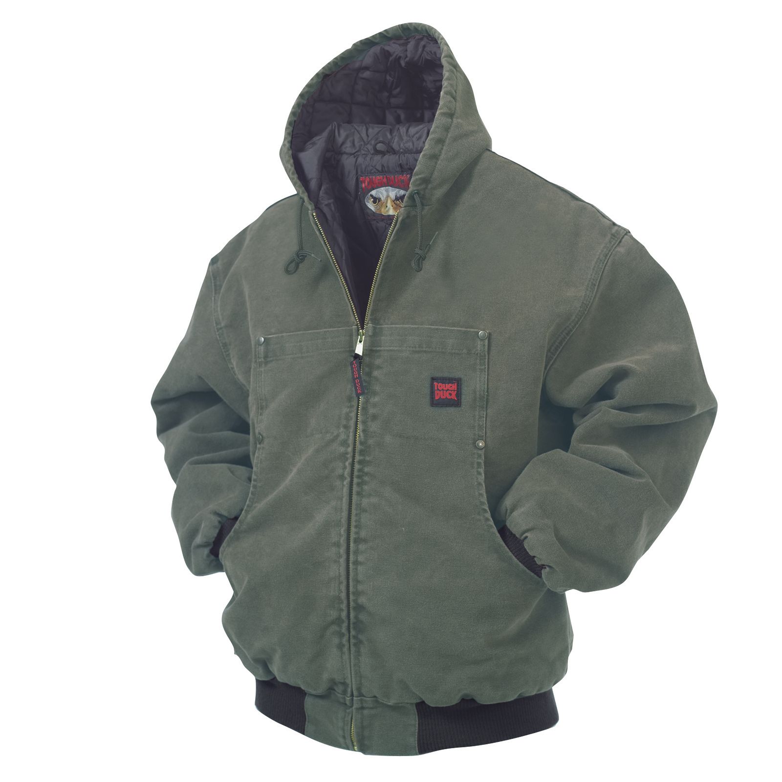 Tough Duck Men's Washed hooded duck bomber