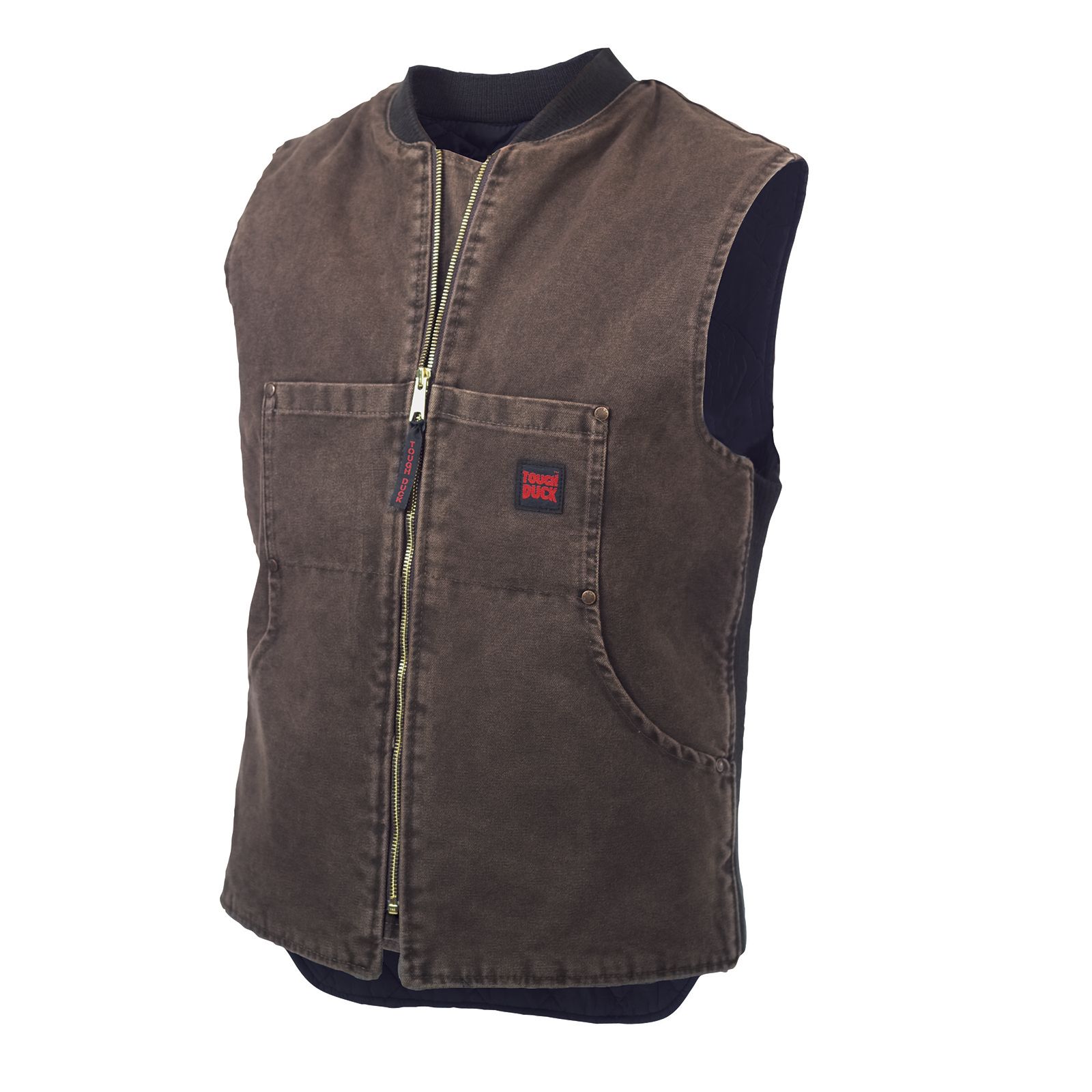 Tough Duck Men's Big & Tall Washed quilt lined vest