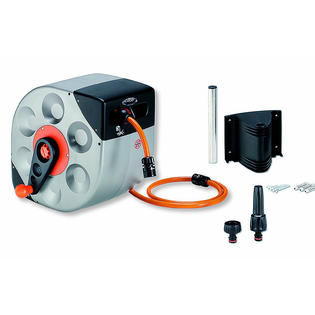 reel hose automatic inch garden claber swivel mount feet zoom