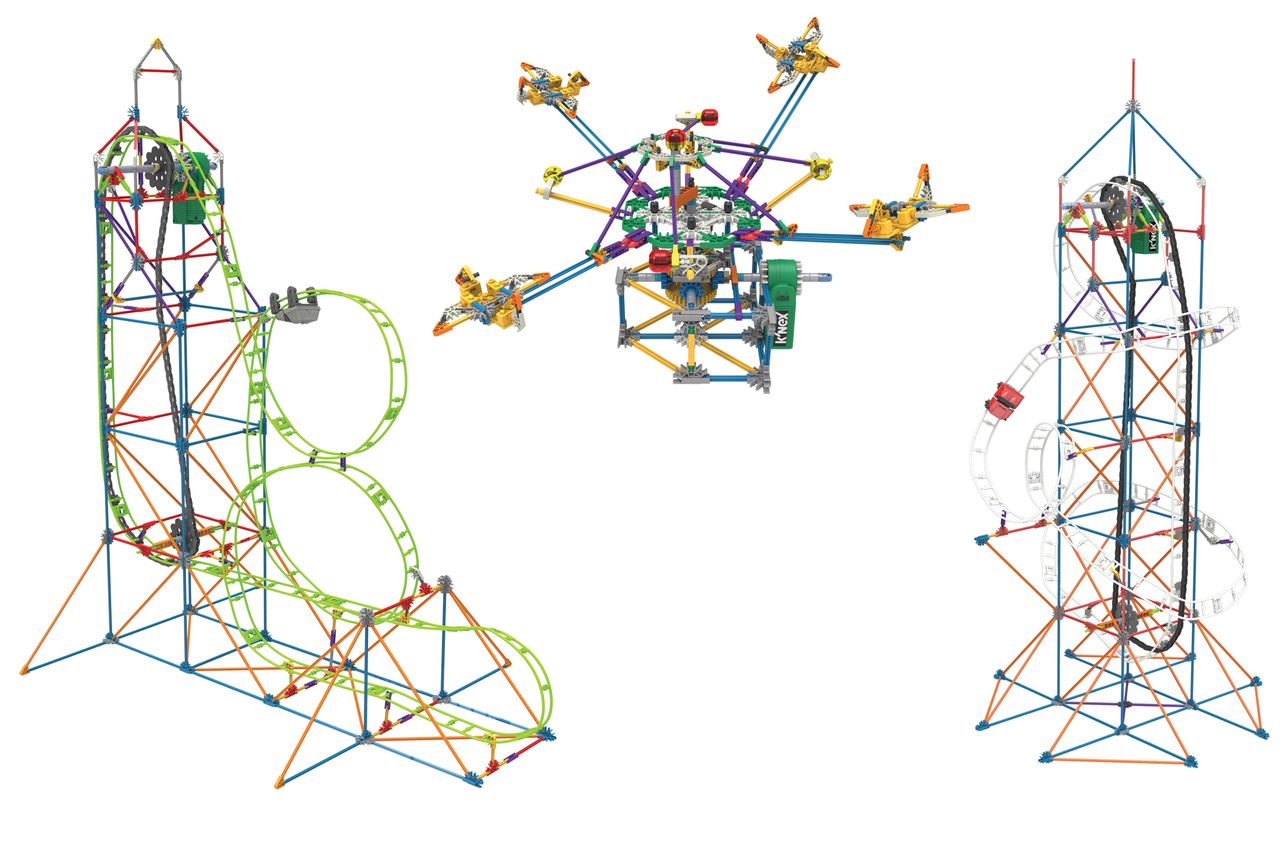 Amusement Park Series Space Bundle: Star Shooter Coaster, Amazin' 8 Coaster, Supersonic Swirl