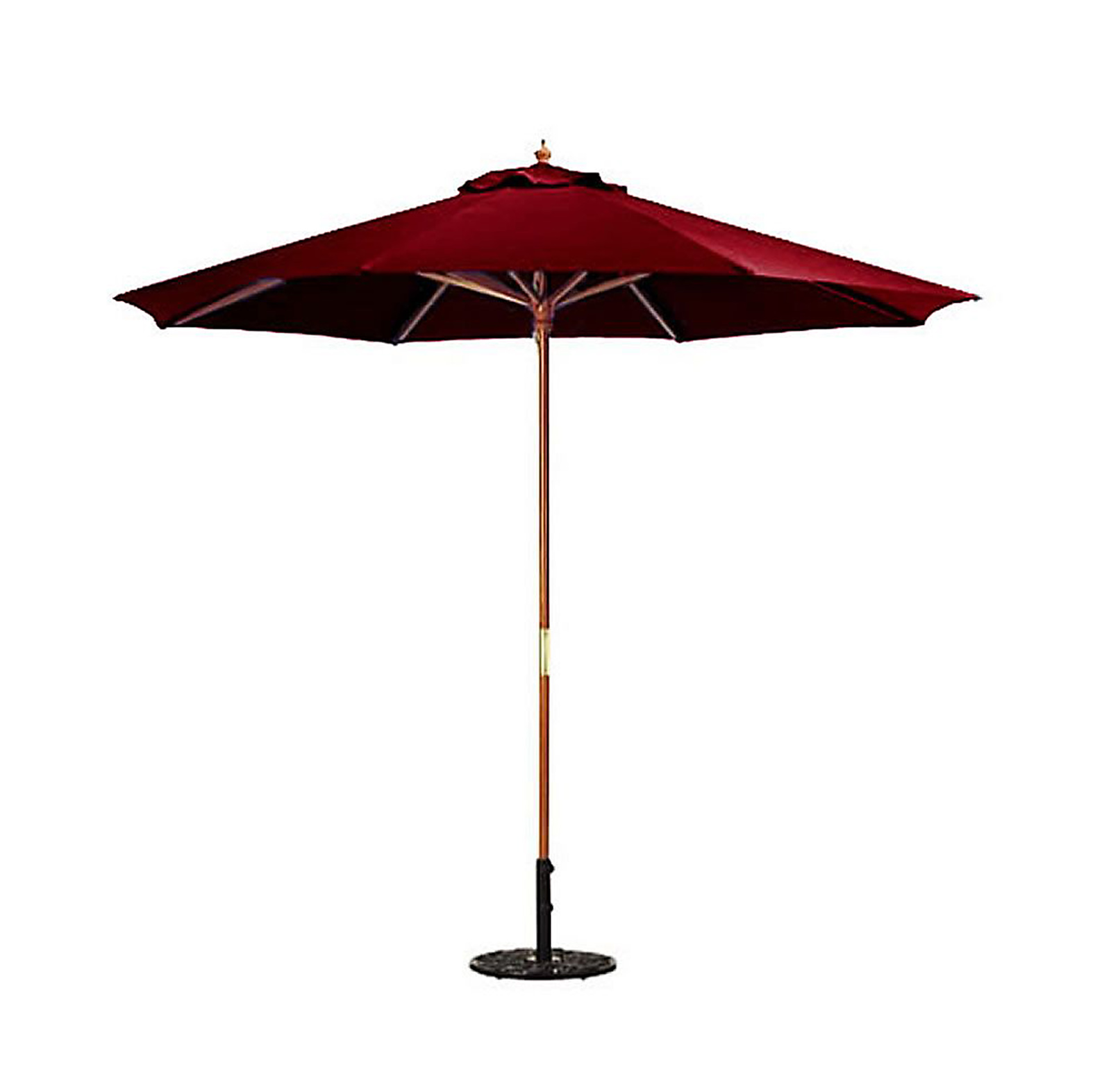 9' Wood Market Umbrella in Assorted colors