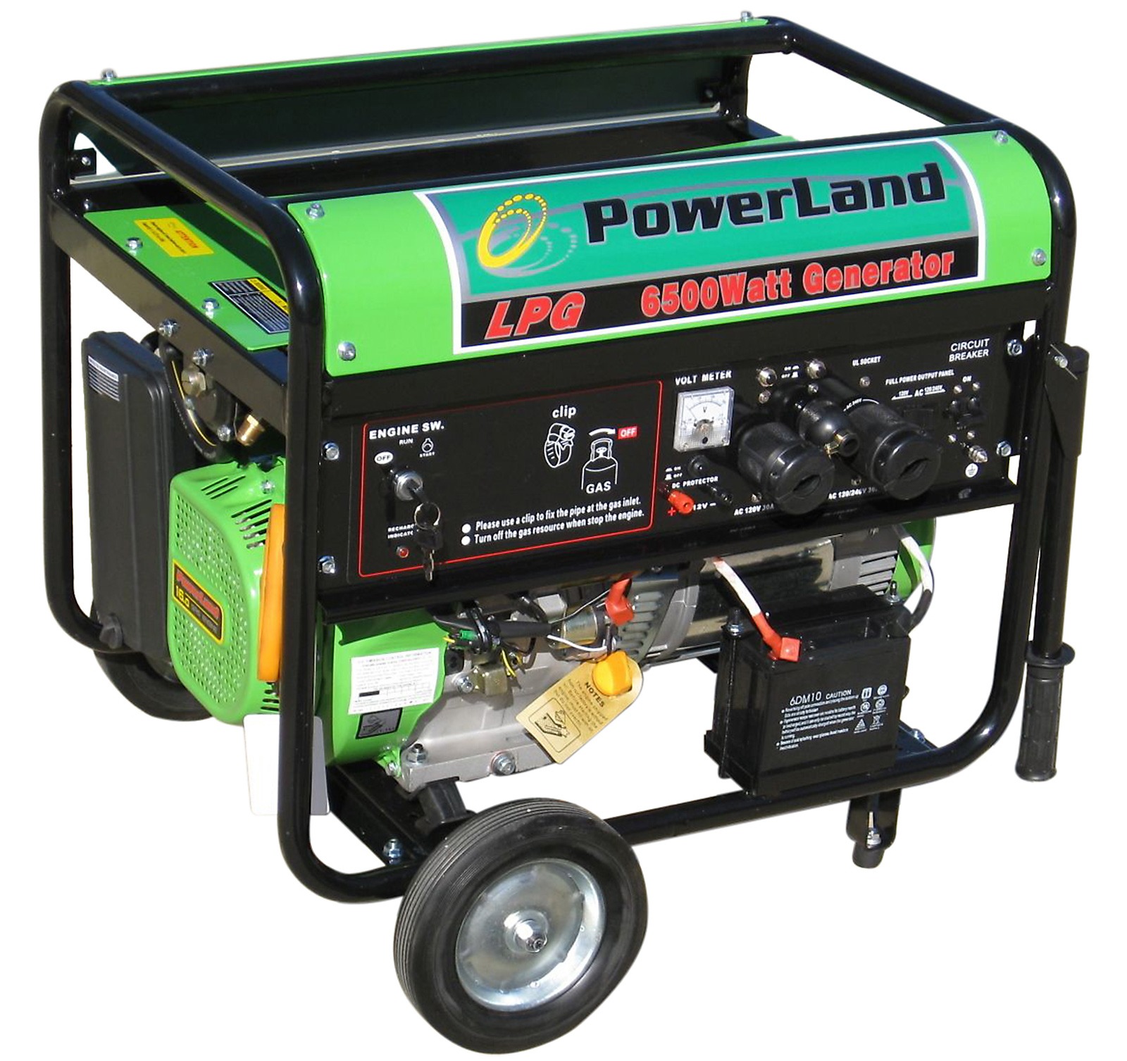LPG (Propane) Generator 6500 W 16 HP / Electric Start