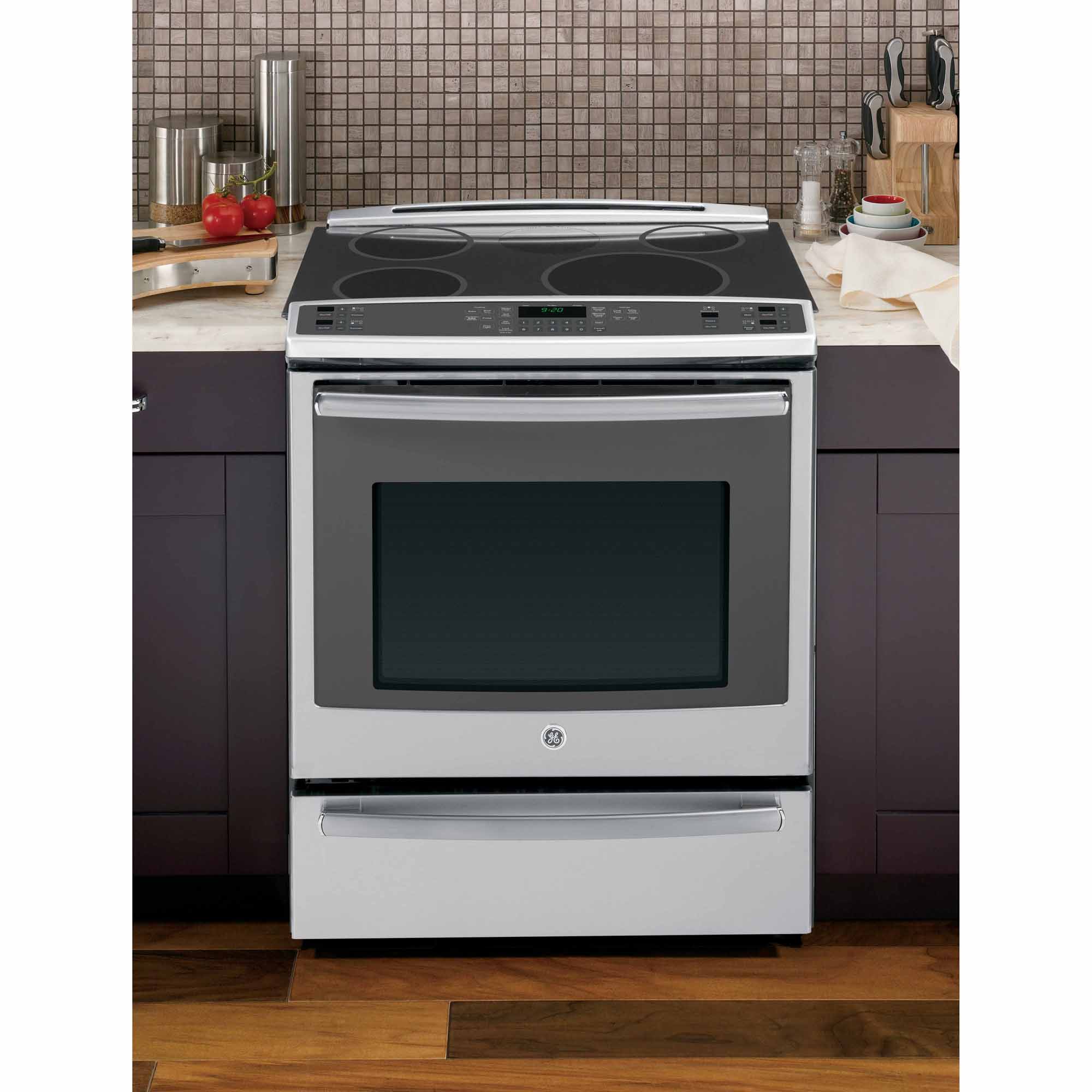 GE Profile™ Series 5.3 cu. ft. Slide-In Induction Range w/ True