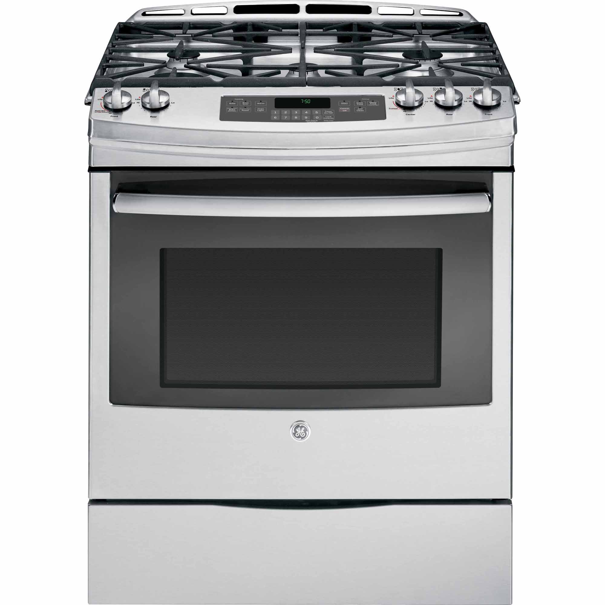 GE 30 Slide-In Gas Range - Stainless Steel