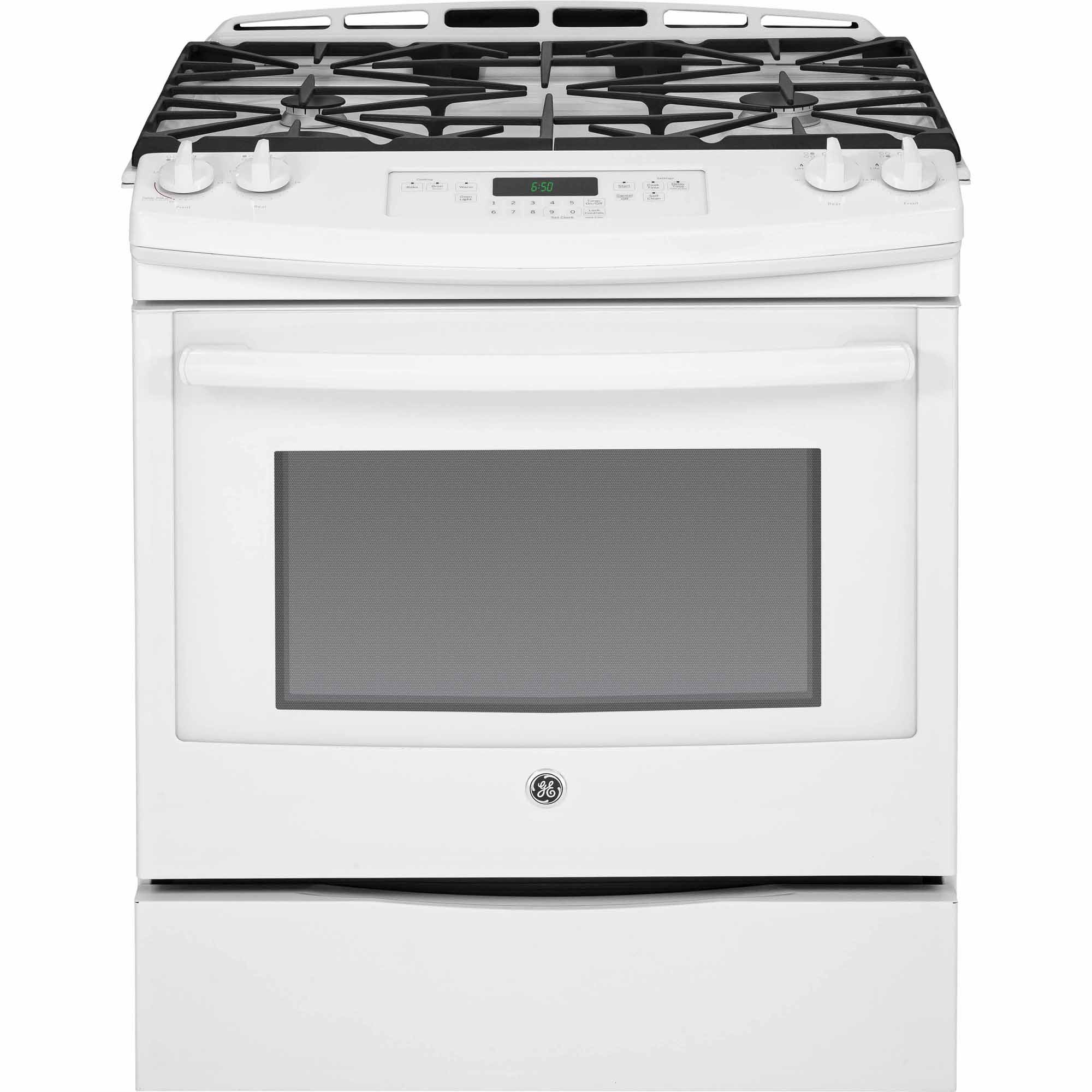 GE 30 Slide-In Gas Range - White