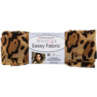 Red Heart Boutique Sassy Fabric Yarn-Tan Leopard - Home - Crafts & Hobbie...