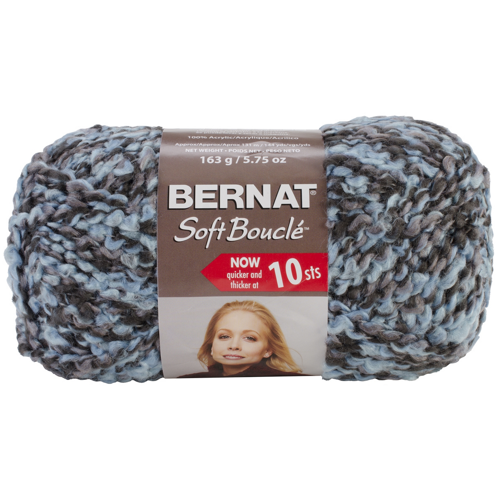 Spinrite Soft Boucle Yarn Steel Blue - Home - Crafts ...