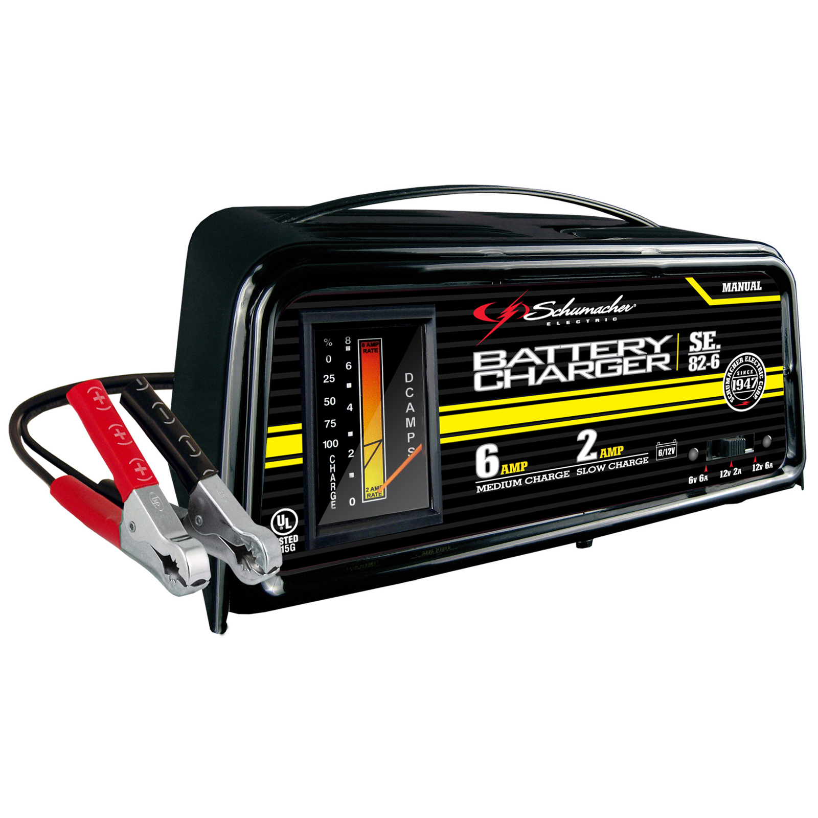6-Amp Manual Hand-Held Battery Charger