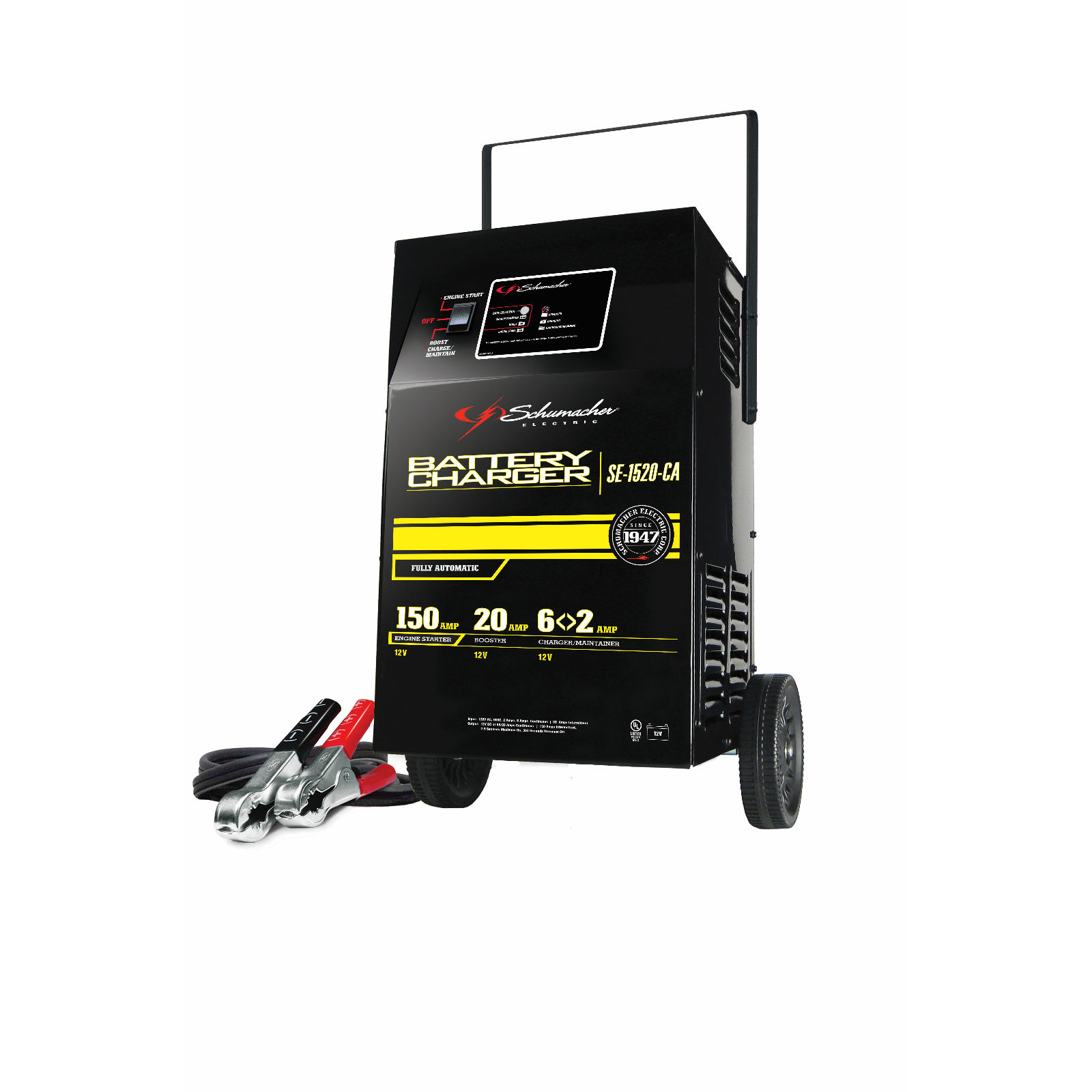 150-Amp Automatic Wheeled Battery Charger/Starter