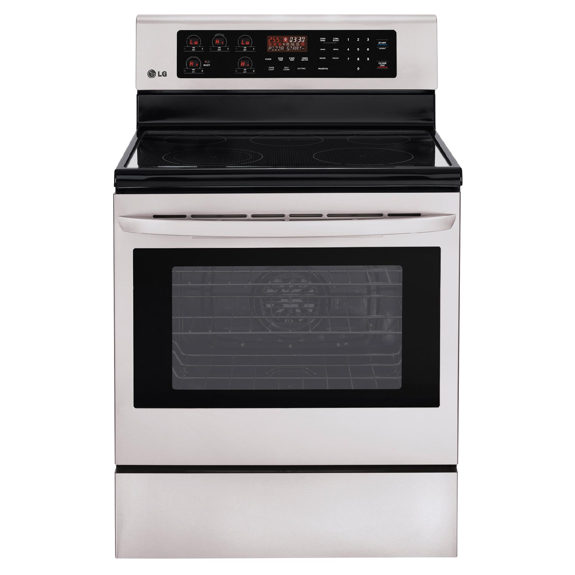 LG LRE3083ST 6.3 cu. ft. Free-Standing Electric Range - Stainless Steel Lg Electric Range Stainless Steel