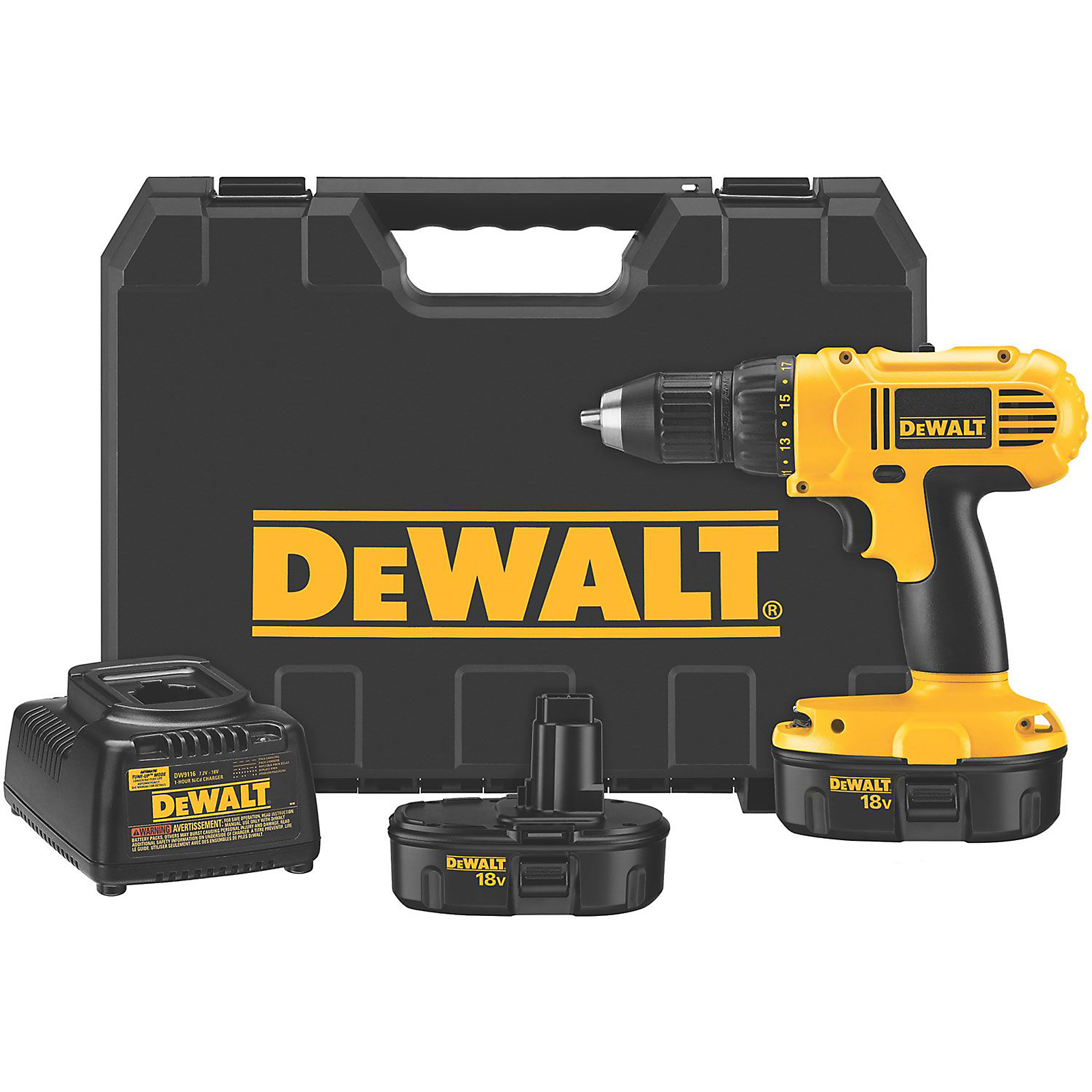 DeWalt DC759KA 18 V 1/2 In. (13mm) Cordless Compact Drill/Driver