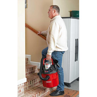 Craftsman Remote Control Wall Mount 5.0 Peak HP Wet/Dry Vac