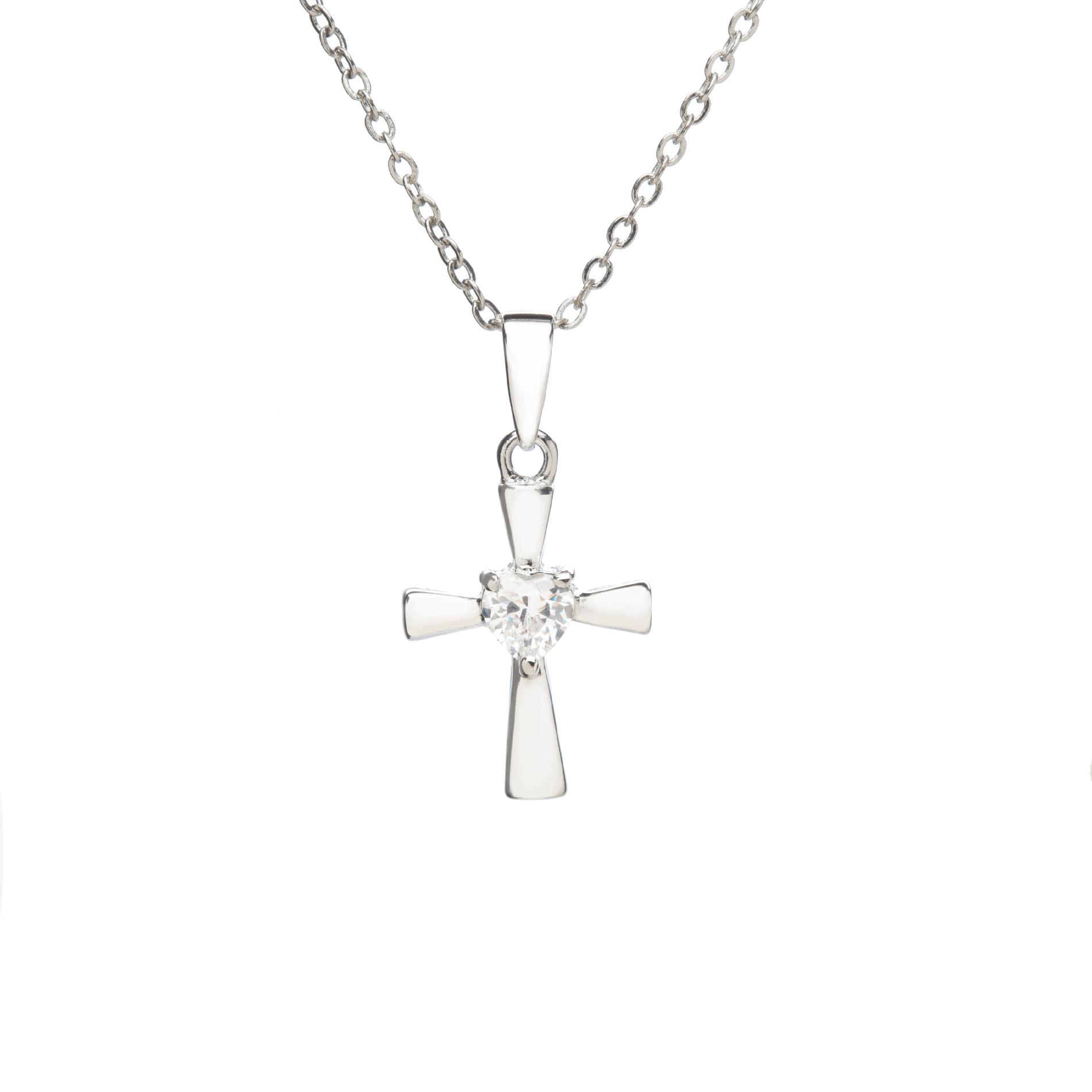 Womens Cross Pendant Necklace