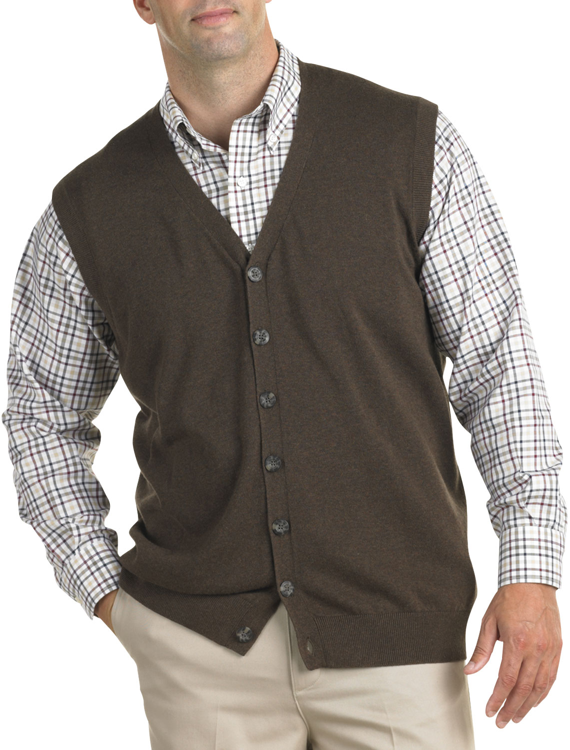 Oak Hill Button-Front Sweater Vest