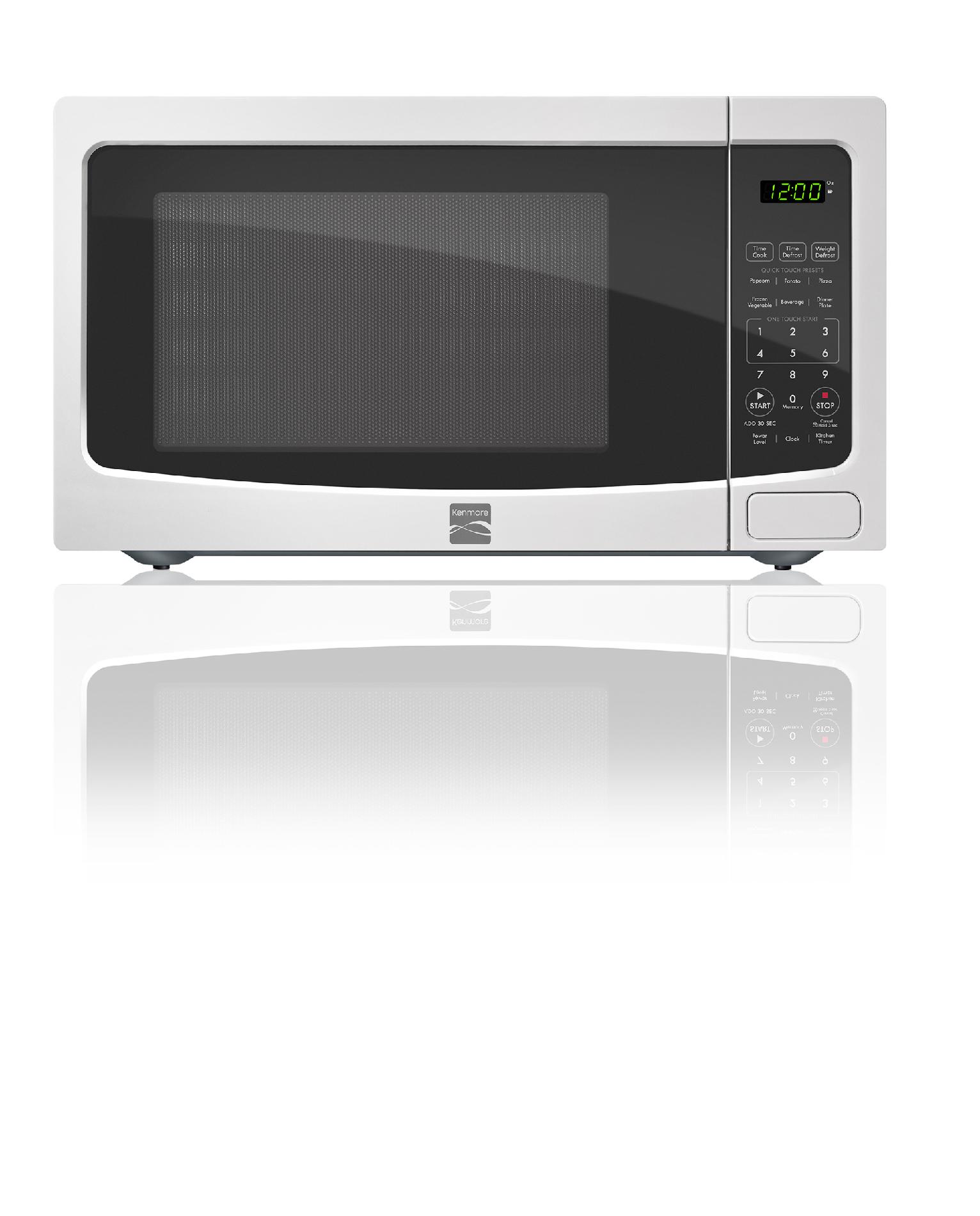 White 1.1-Cu.-Ft. Countertop Microwave: Compact Oven from Sears