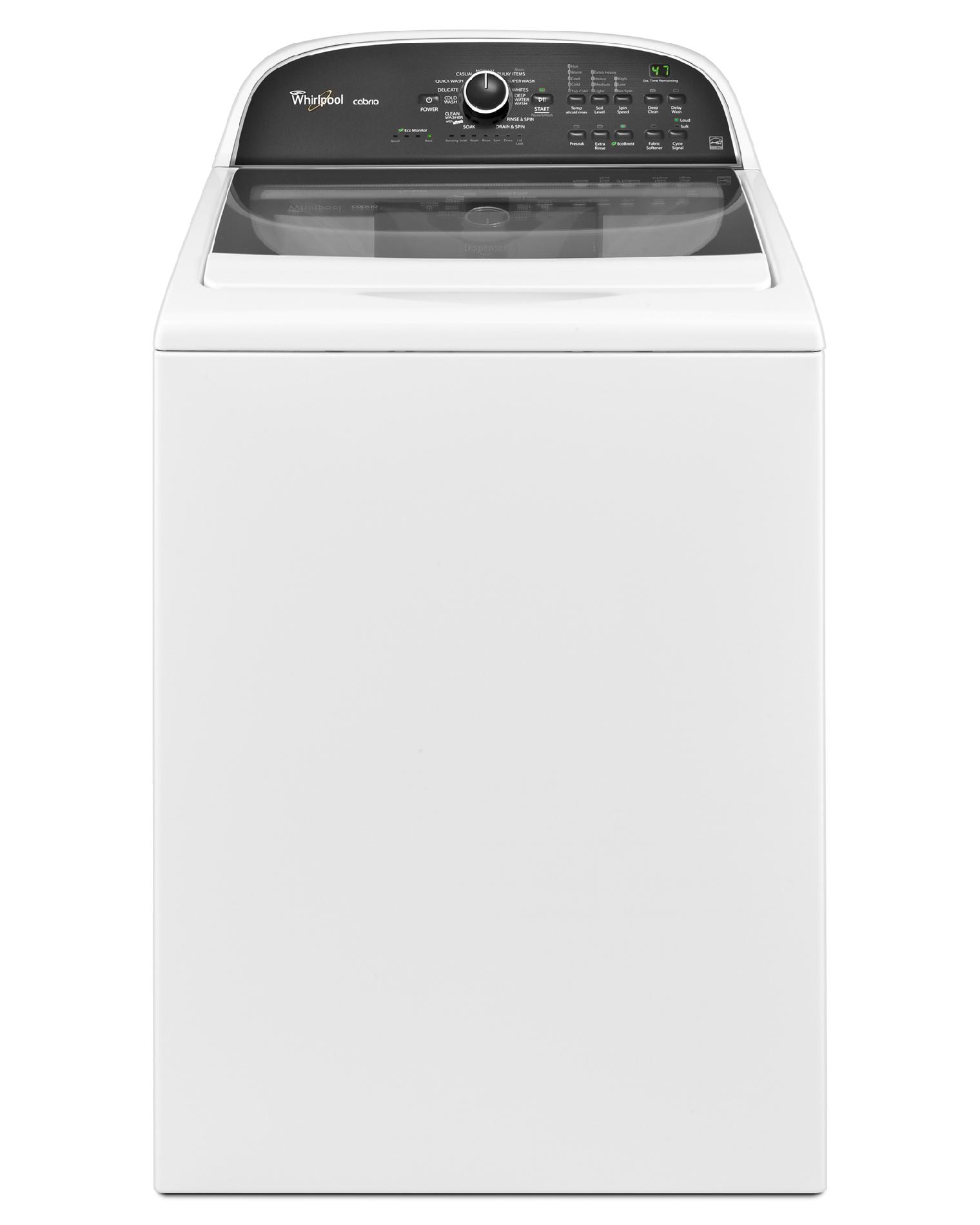 Sears deals on Whirlpool 3.8 cu. ft. HE Top-Load Washer w/ EcoBoost WTW5800BW