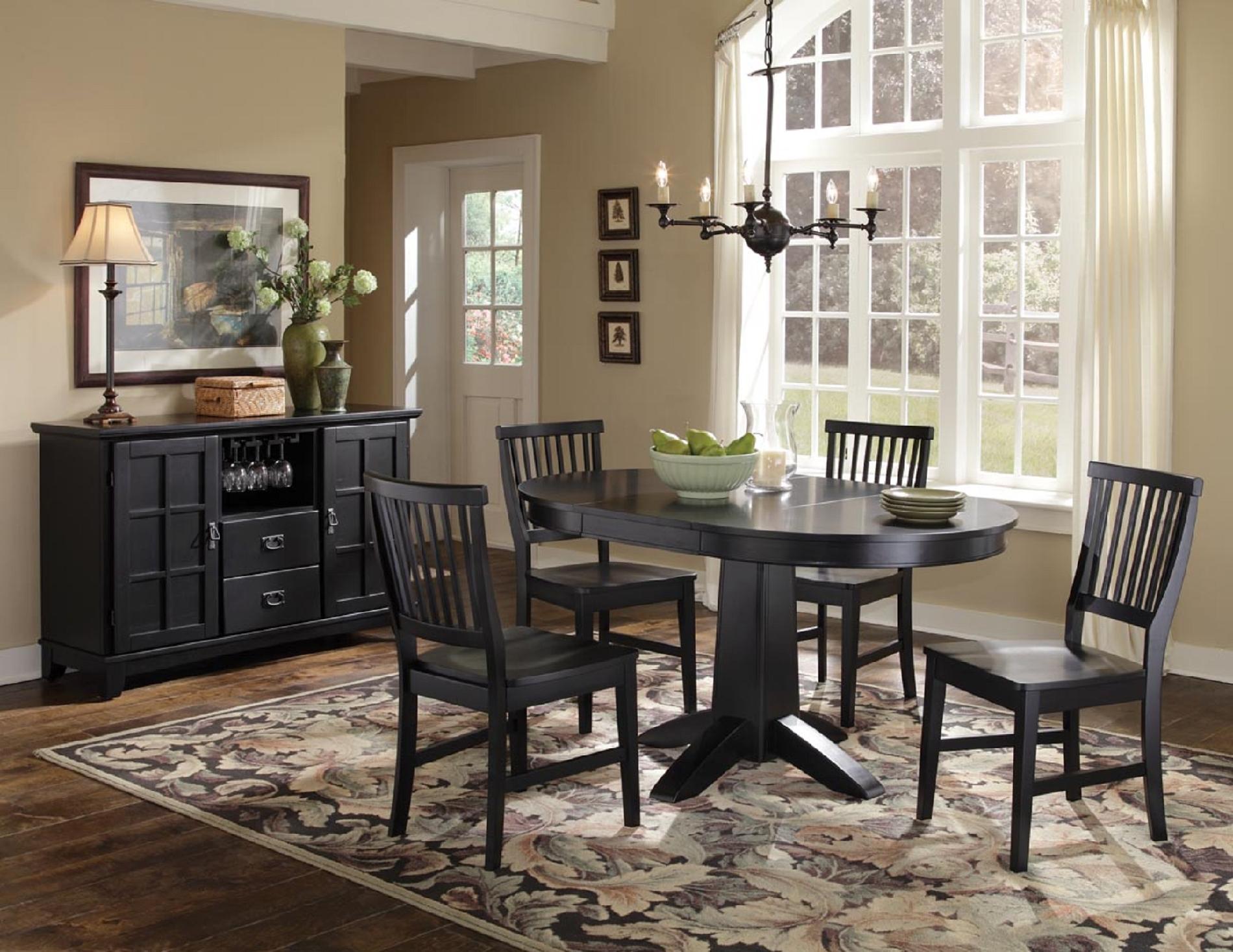 Home Styles 7PC Arts & Crafts Dining Set Cottage Oak Finish Home