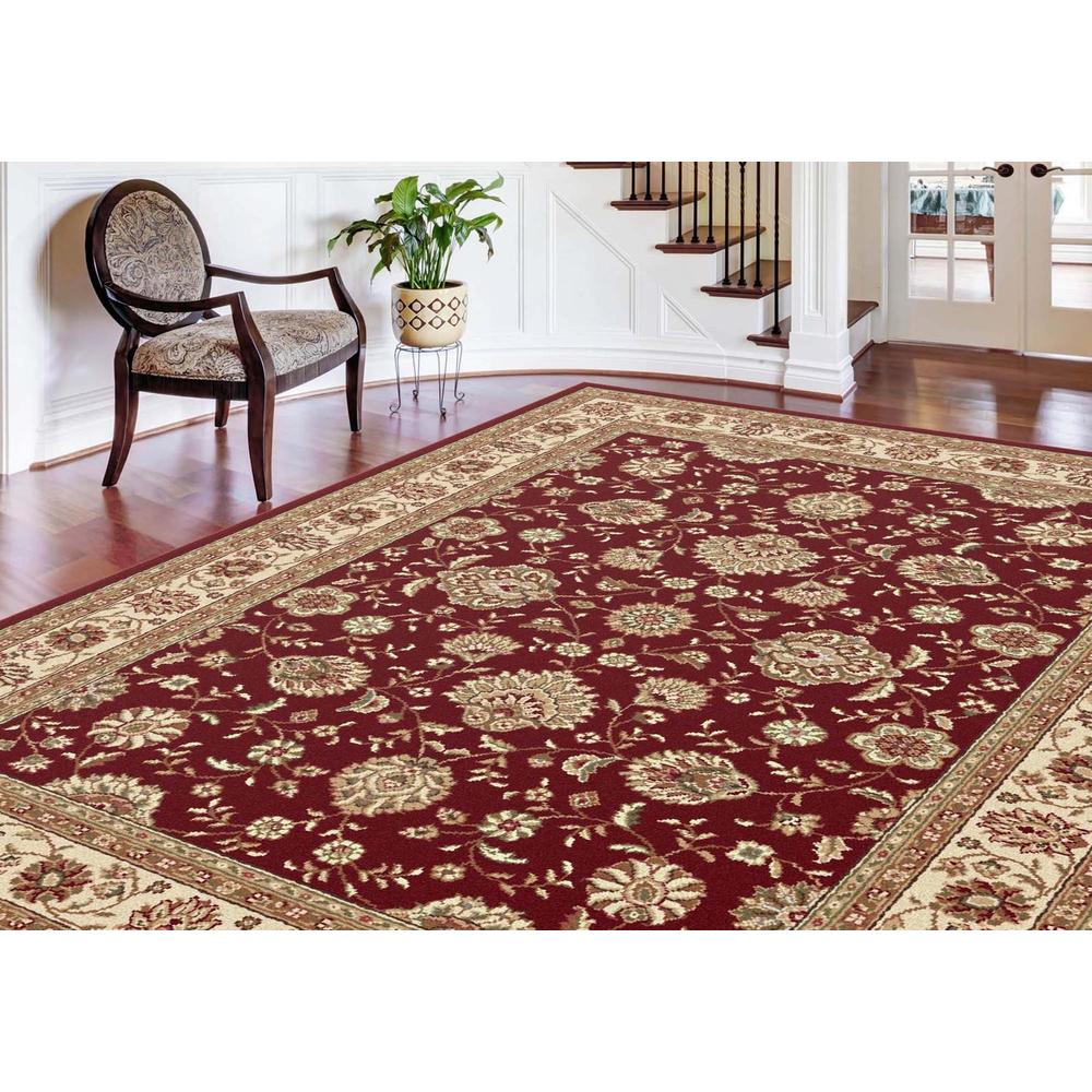 Elegance Raleigh Black 5 ft. 3 in. Round Traditional Area Rug