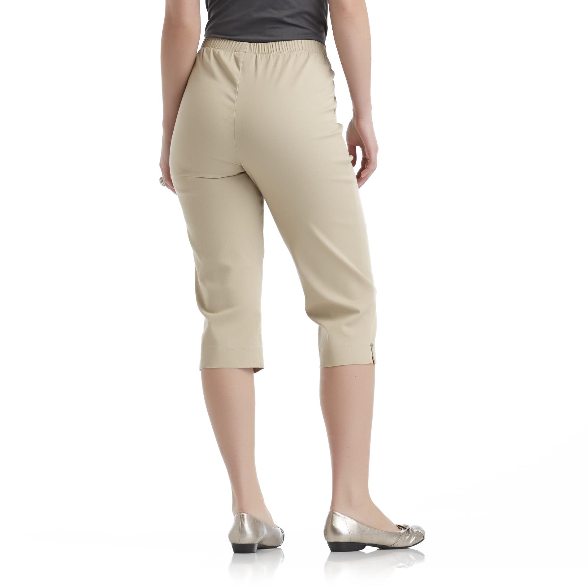 petite capri pants elastic waist laura scott capris sears