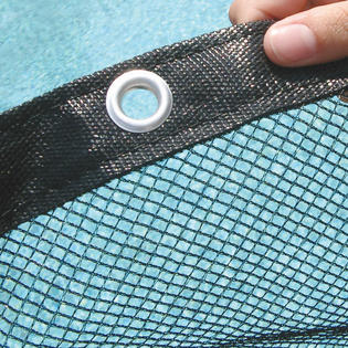 pool leaf mesh covers ground winter above rectangle pools 20x40 nets leaves trap overlap round oval x20 micro armor sears