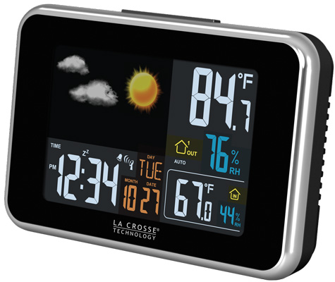 UPC 757456985916 product image for La Crosse Technology Wireless Color Weather Station with USB Charge Port - Black | upcitemdb.com