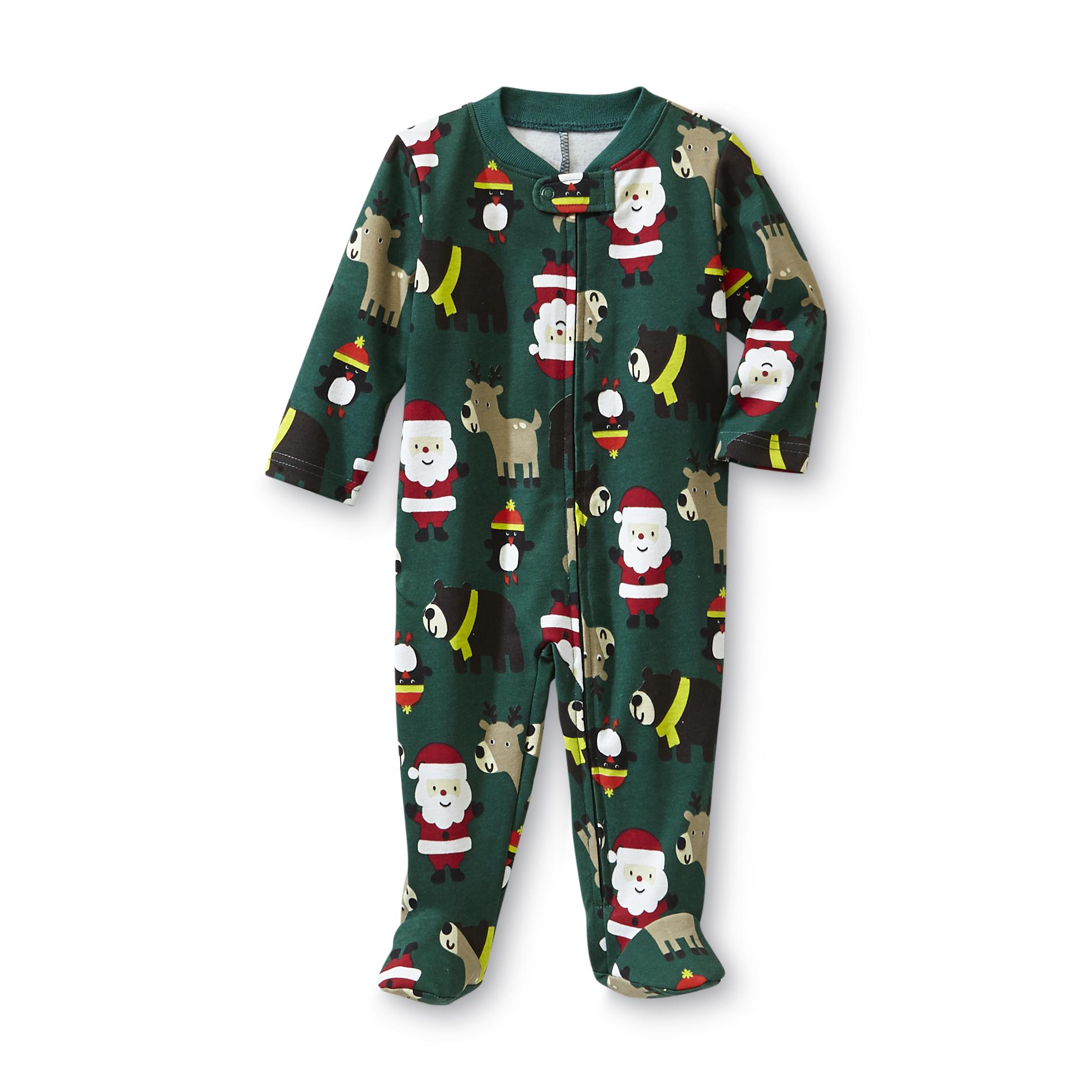 Little Wonders Newborn Boy's Footed Pajamas